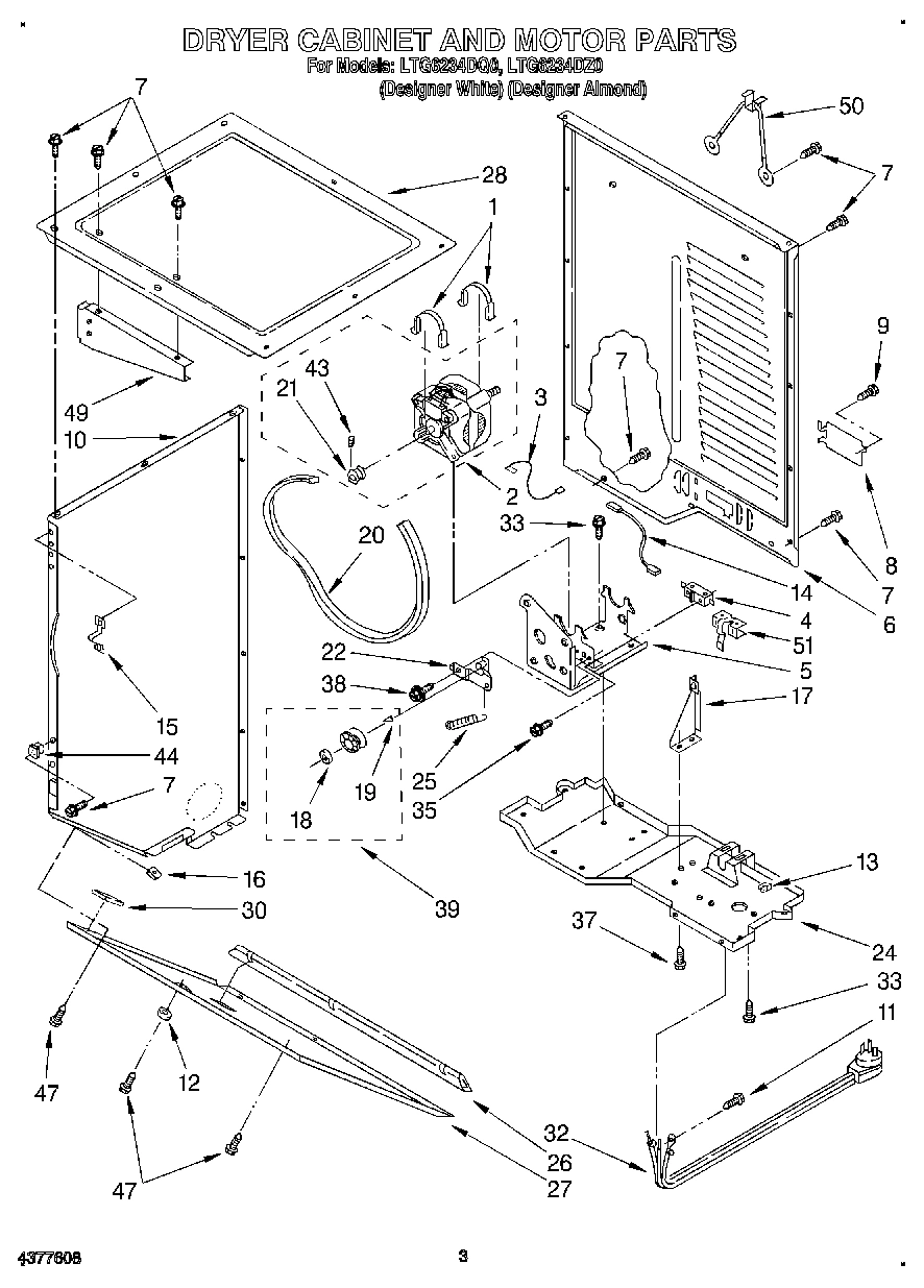 03 - DRYER CABINET AND MOTOR