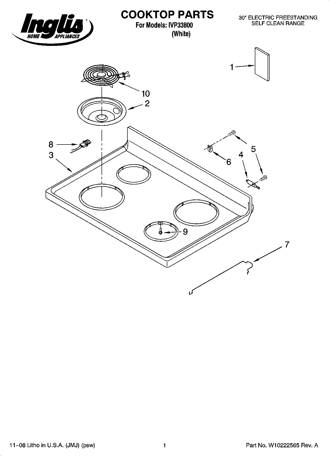 01 - COOKTOP PARTS
