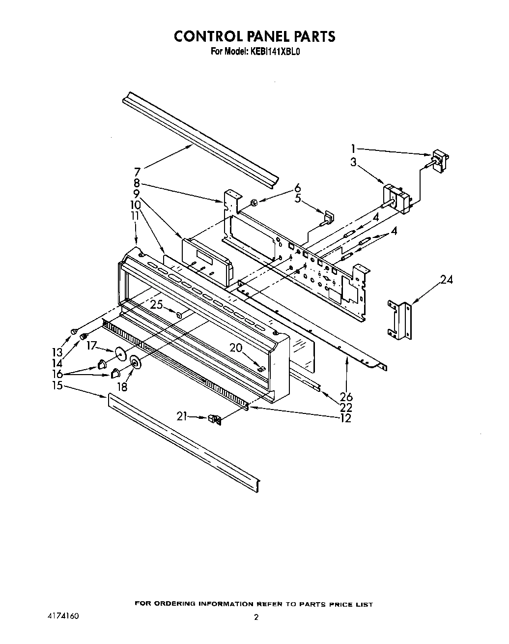 02 - CONTROL PANEL, LIT/OPTIONAL