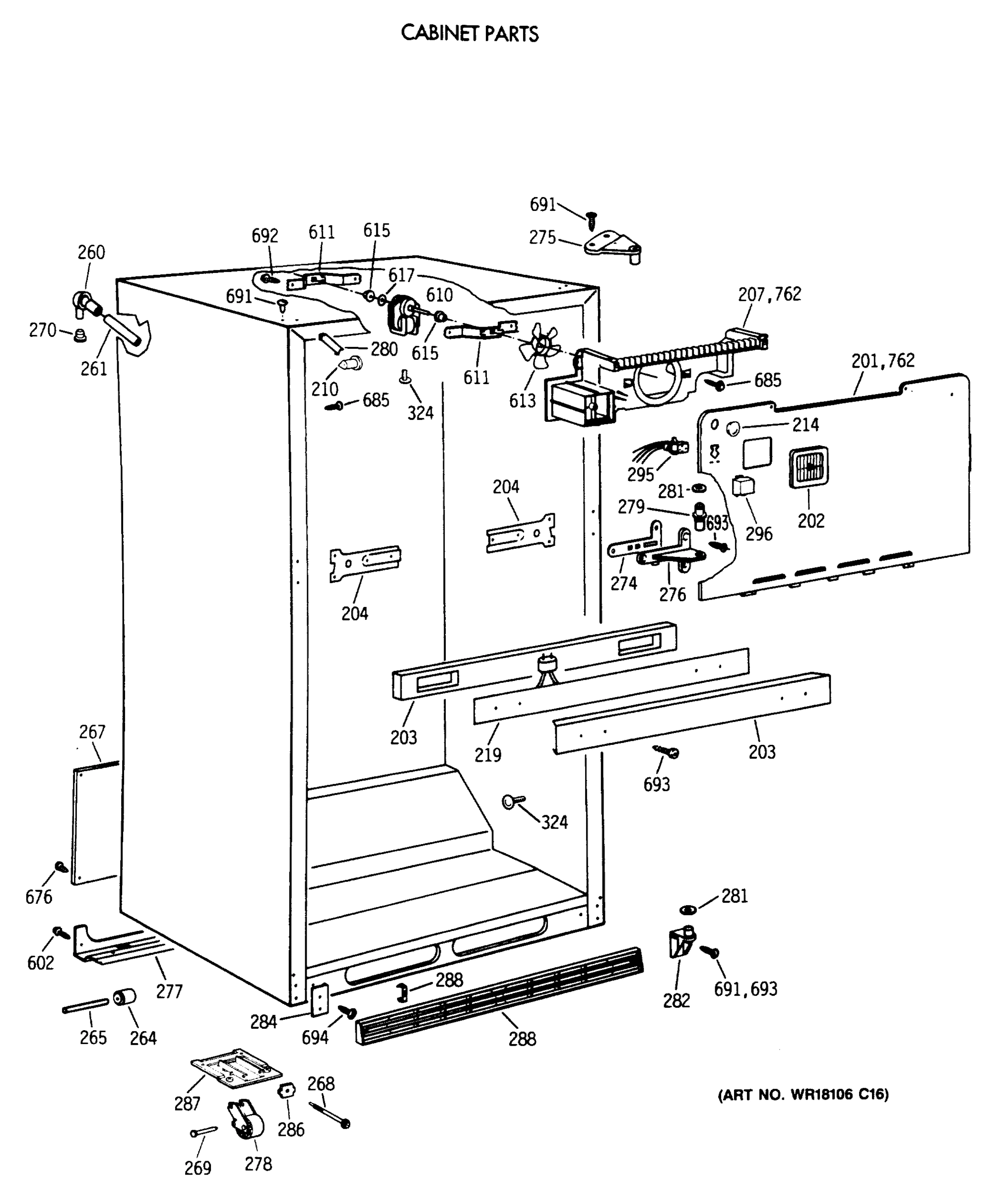 CABINET PARTS