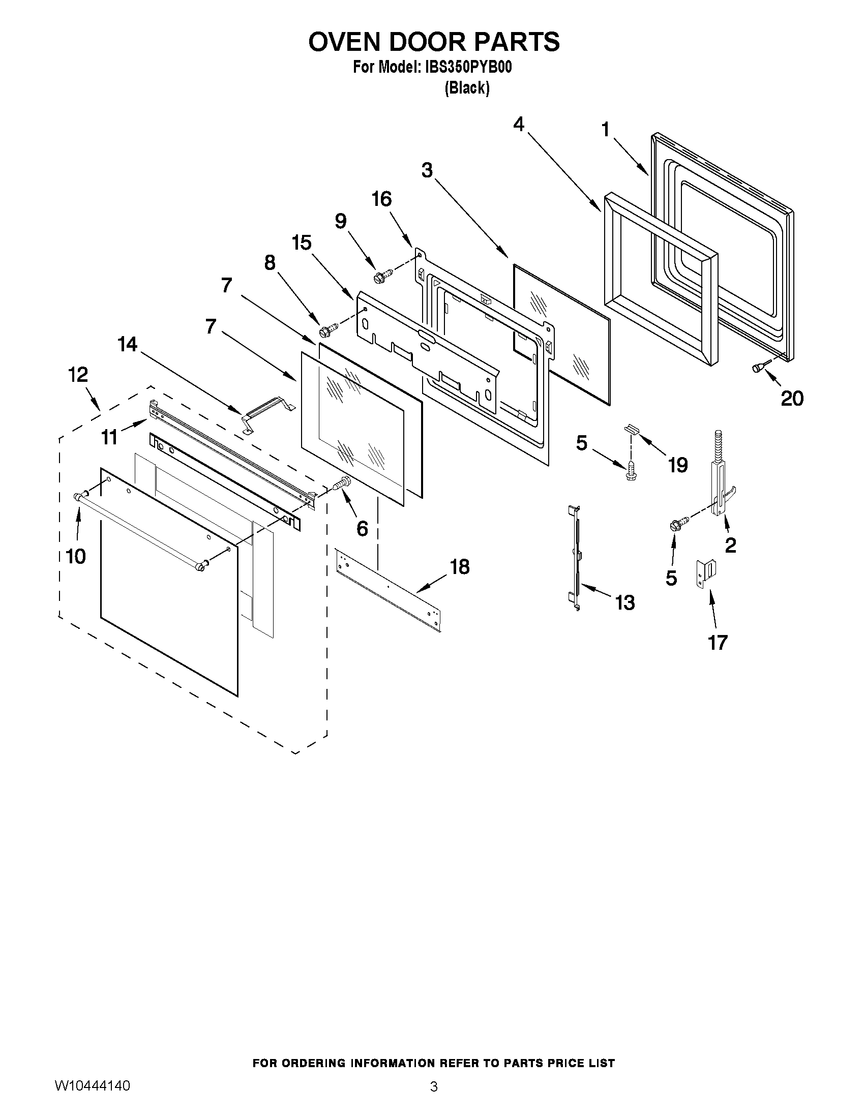 02 - OVEN DOOR PARTS