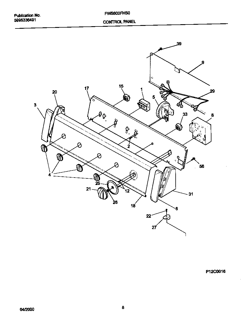 05 - P12C0016 CONTROL PANEL