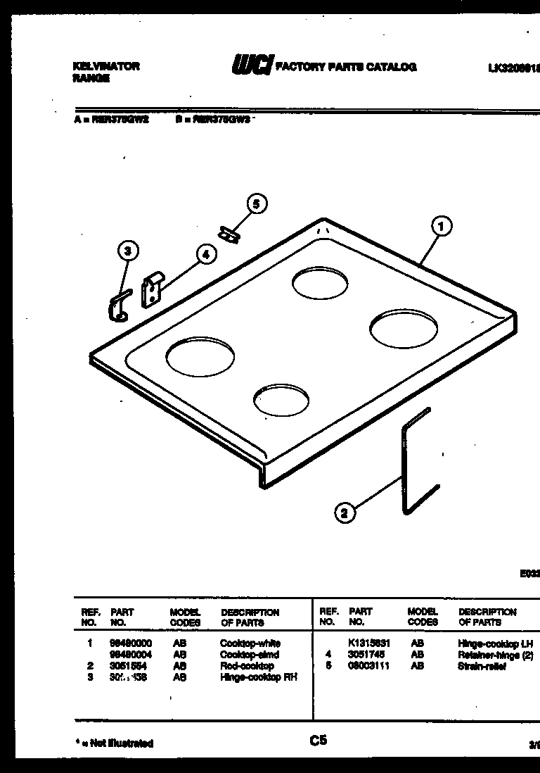 03 - COOKTOP PARTS