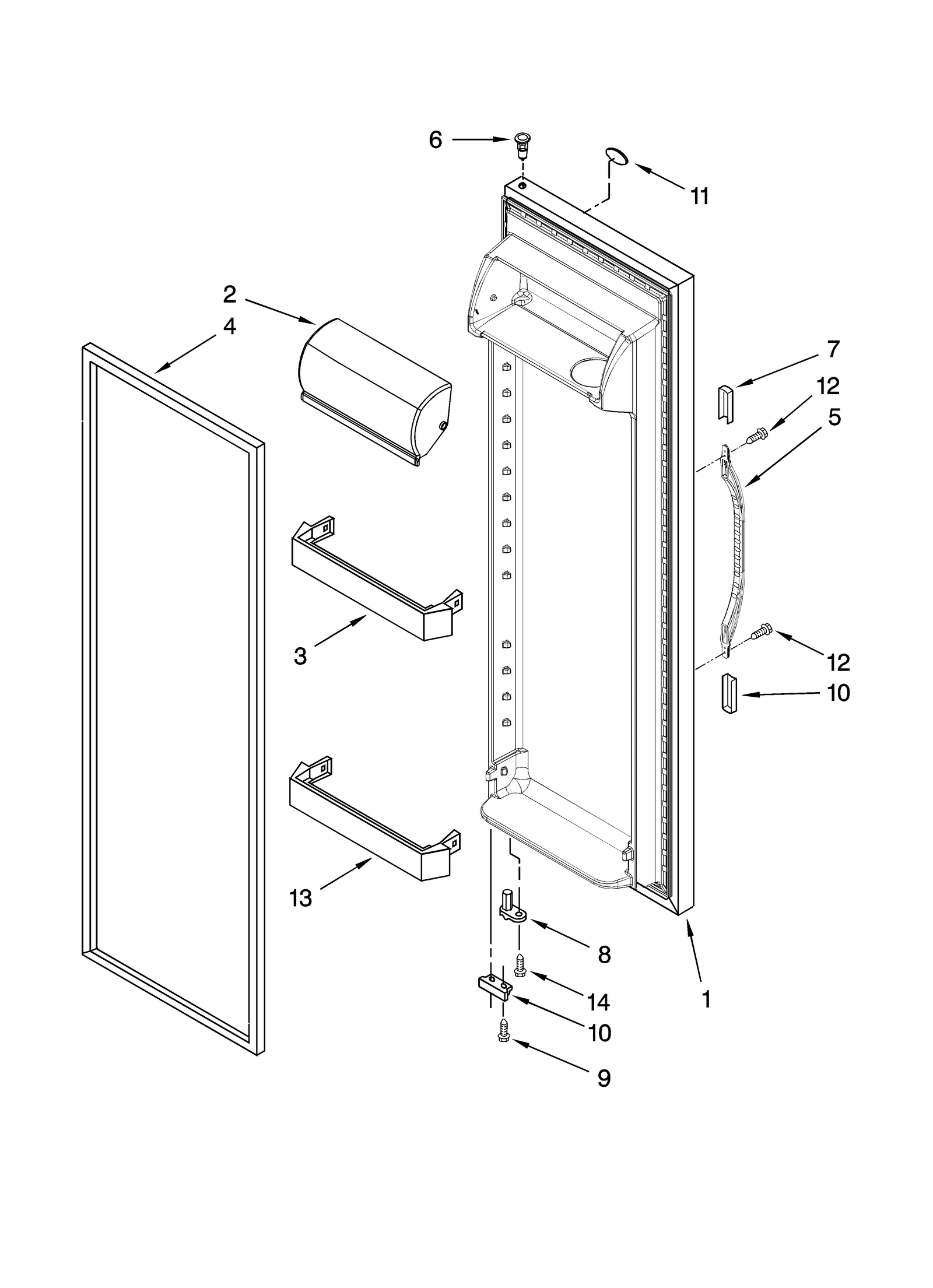 REFRIGERATOR DOOR PARTS