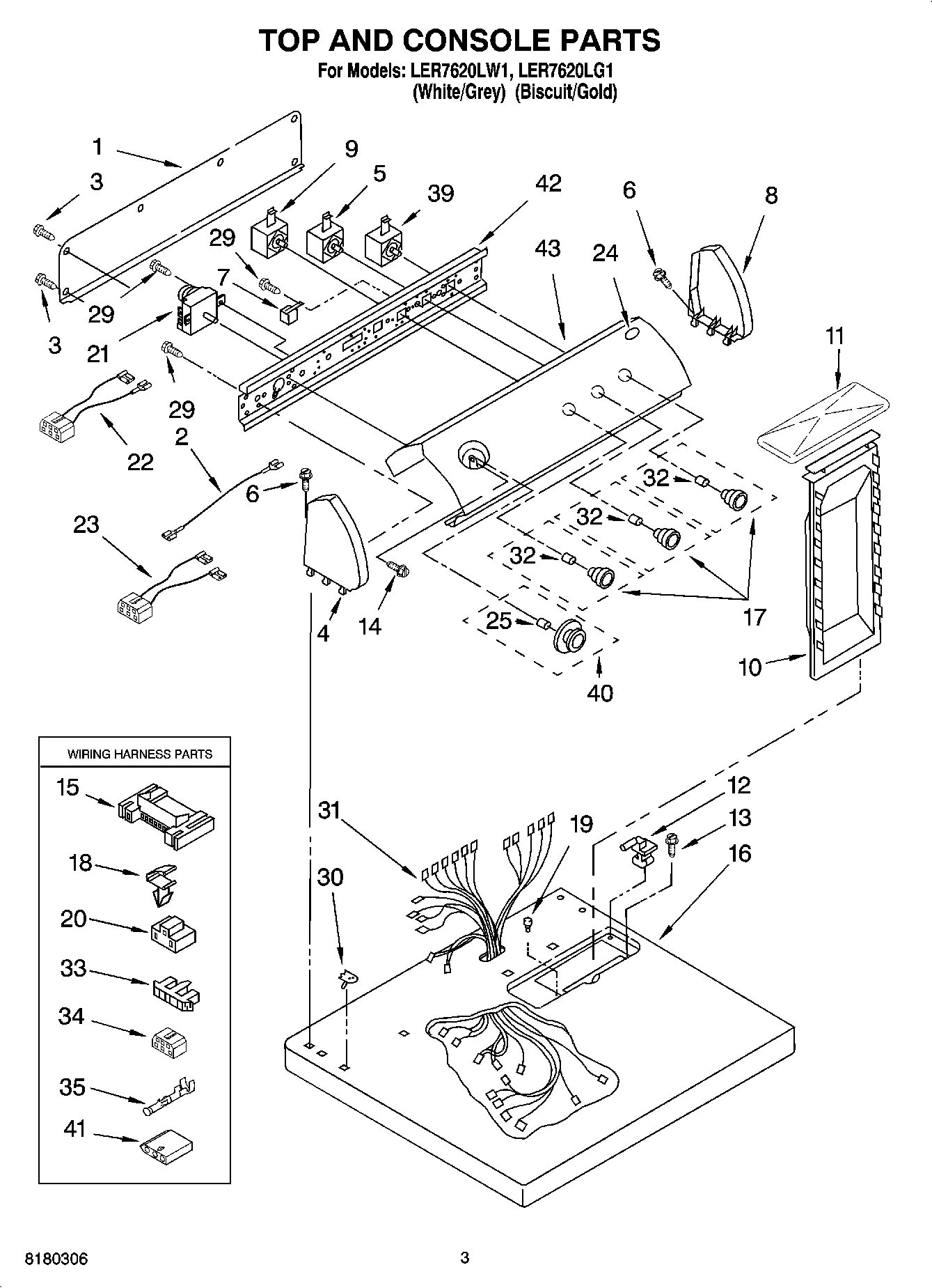 02 - TOP AND CONSOLE PARTS
