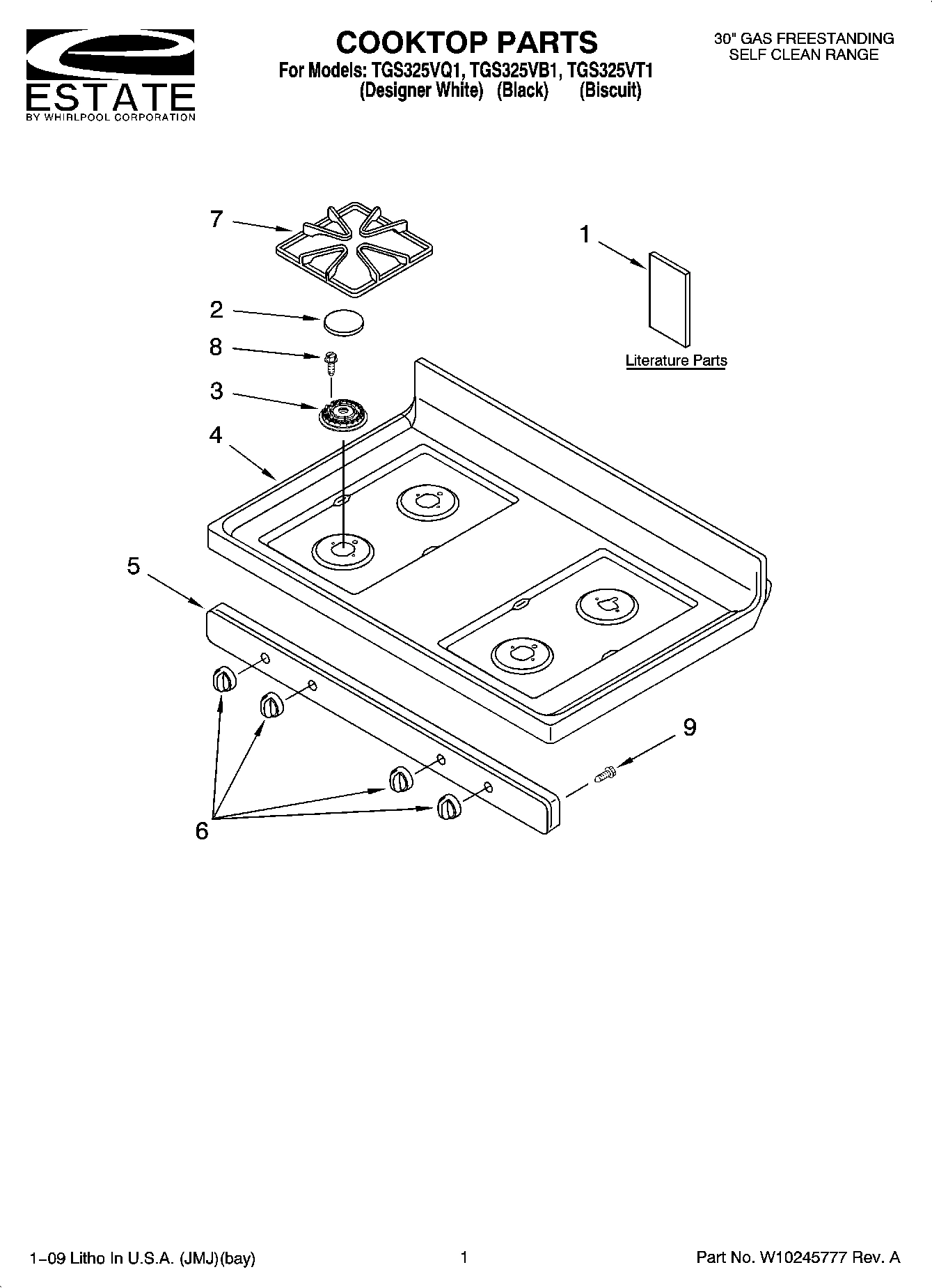 01 - COOKTOP PARTS