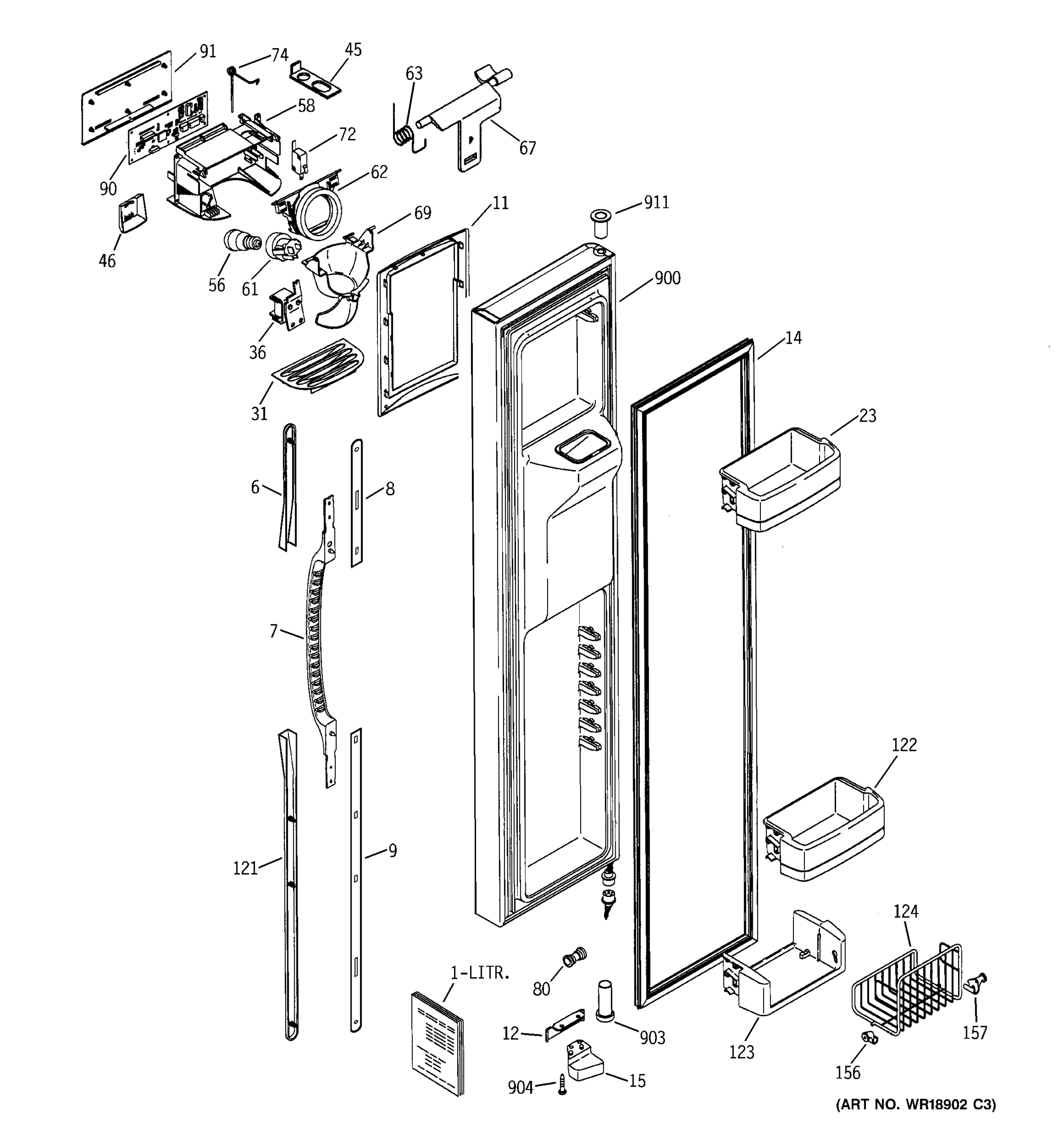 FREEZER DOOR