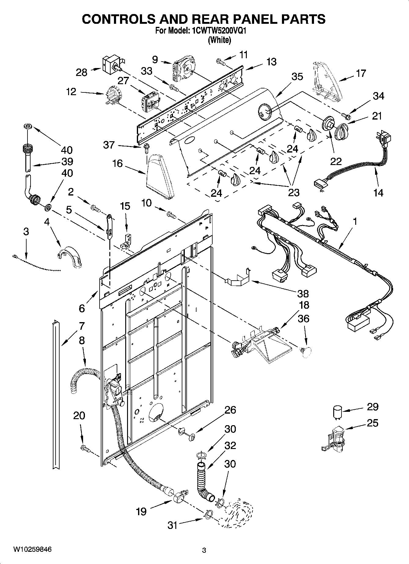 02 - CONTROLS AND REAR PANEL PARTS