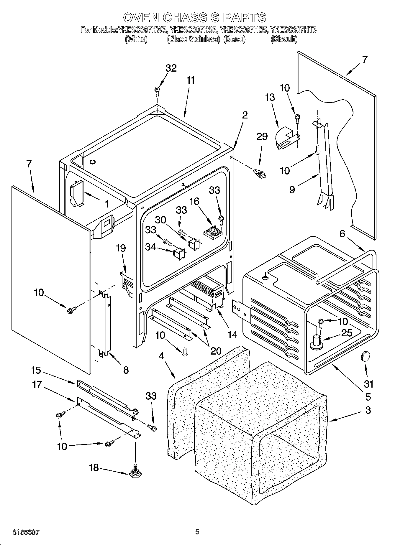 03 - OVEN CHASSIS PARTS