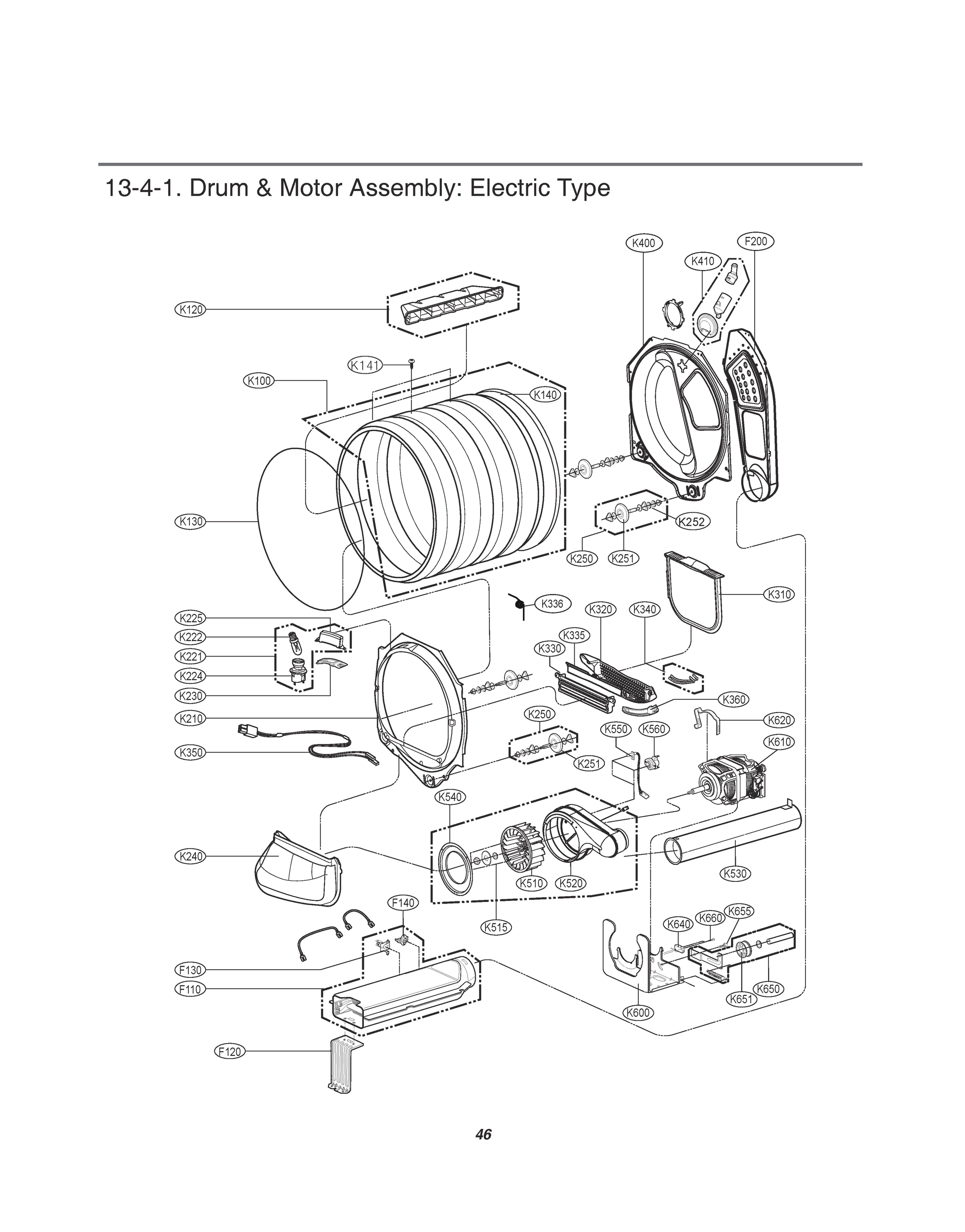 DRUM & MOTOR ASSEMBLY