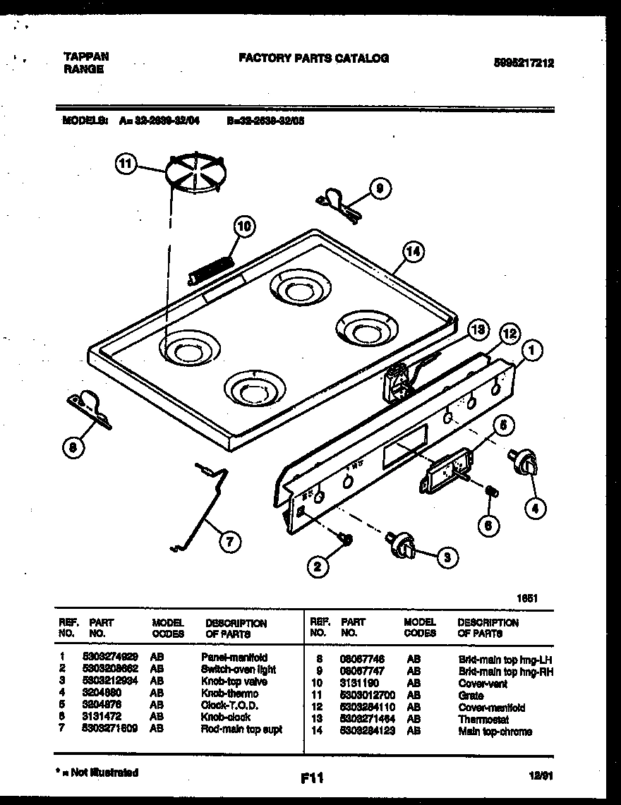 03 - COOKTOP PARTS