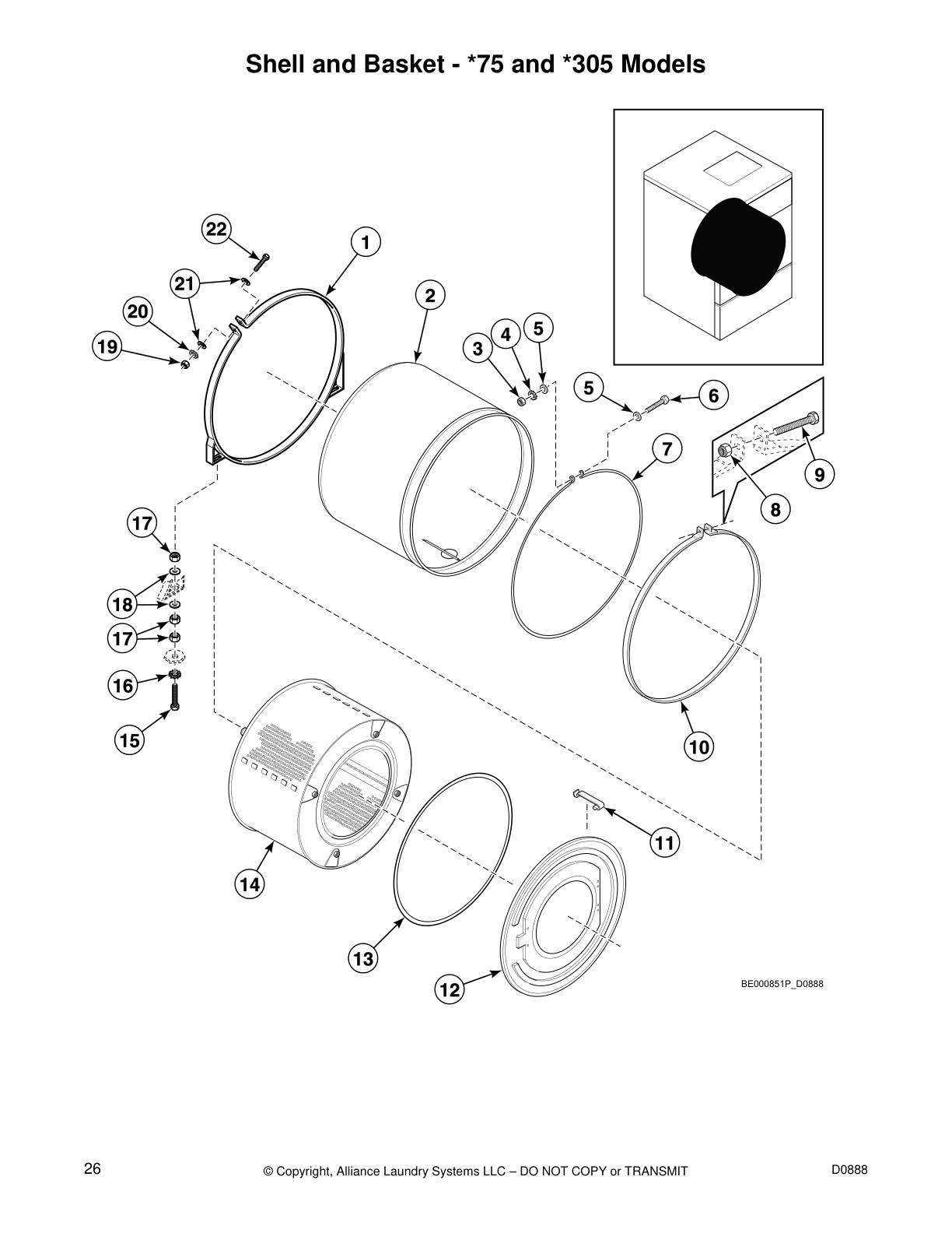 Shell and Basket - *75 and *305 Models