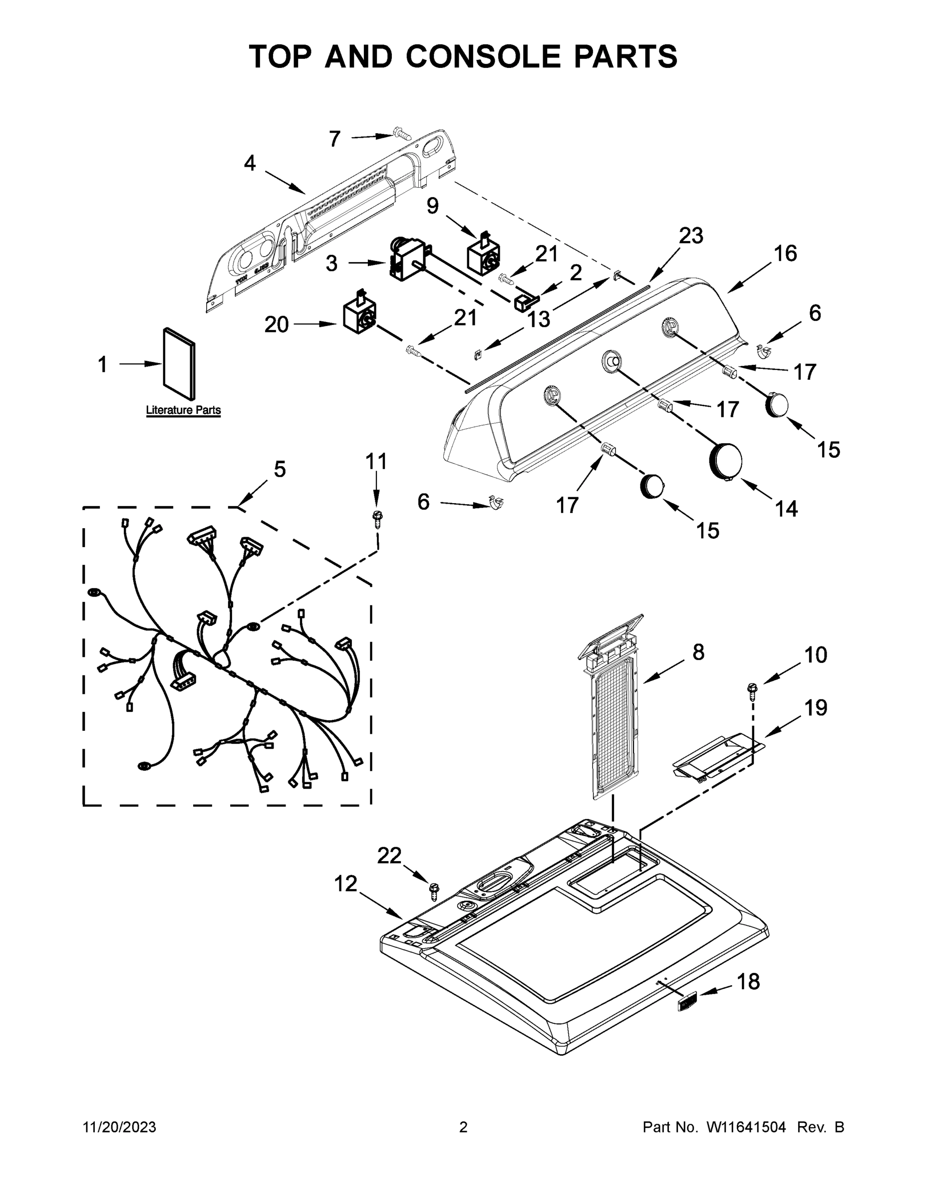 02 - TOP AND CONSOLE PARTS