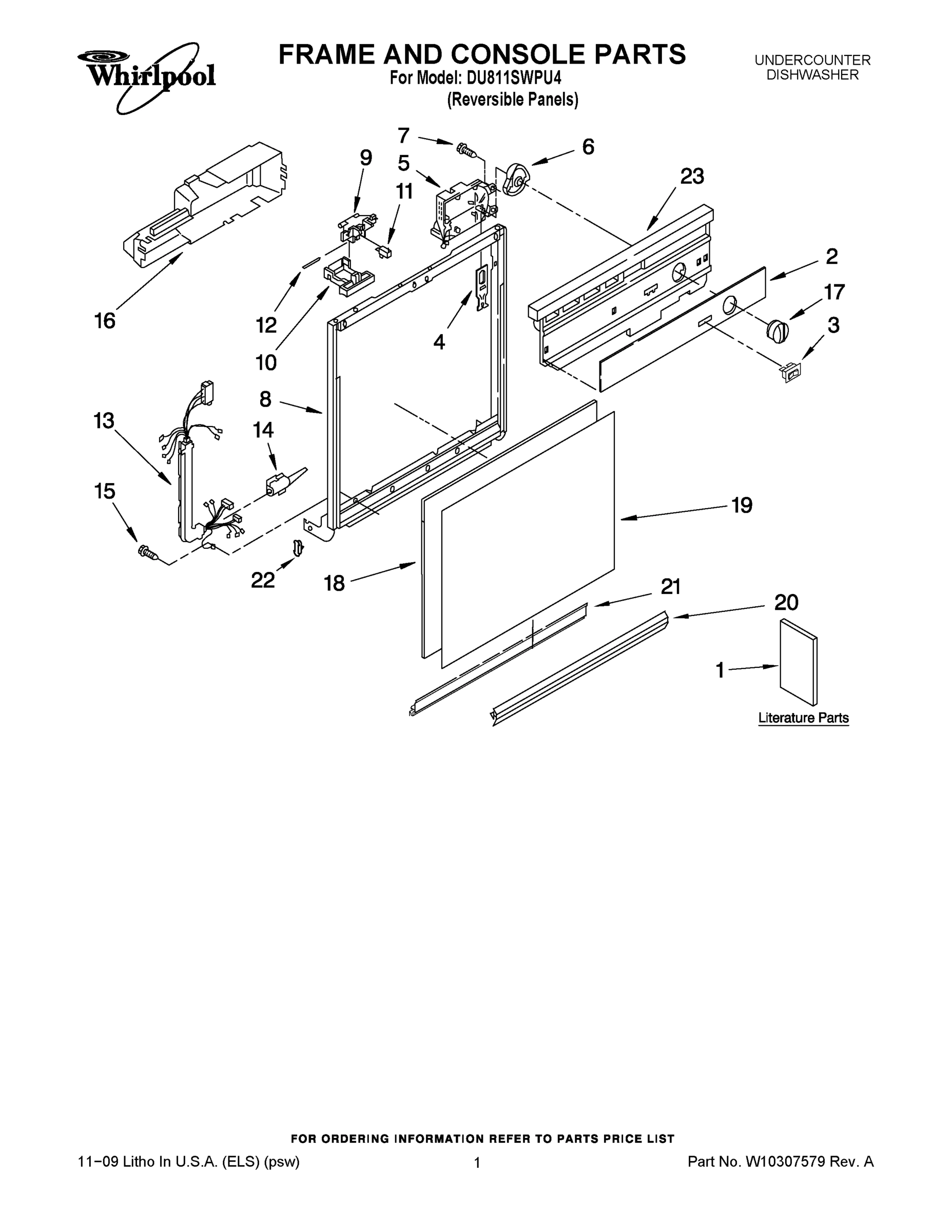 01 - FRAME AND CONSOLE PARTS
