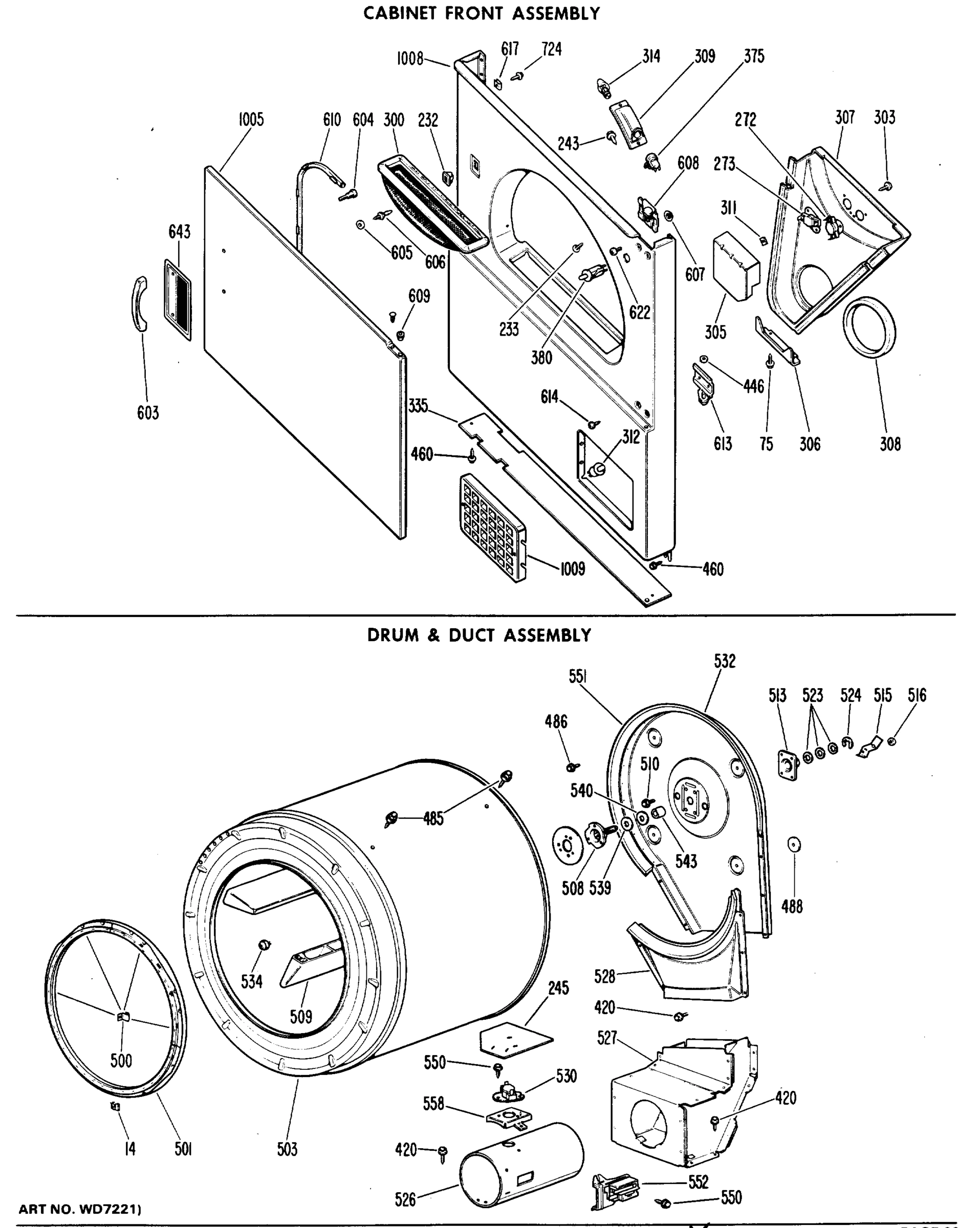 CABINET FRONT ASSEMBLY