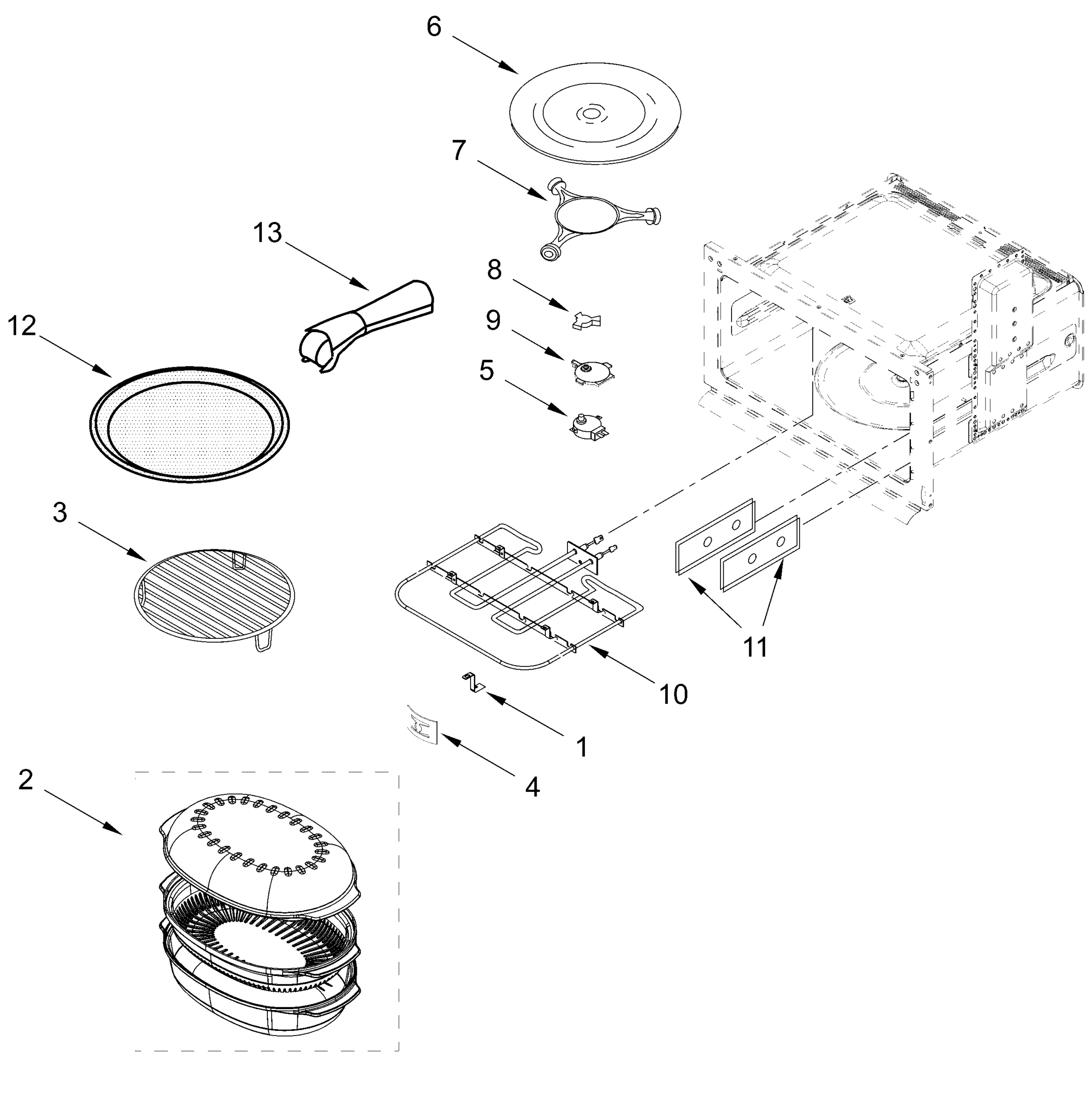 INTERNAL MICROWAVE PARTS
