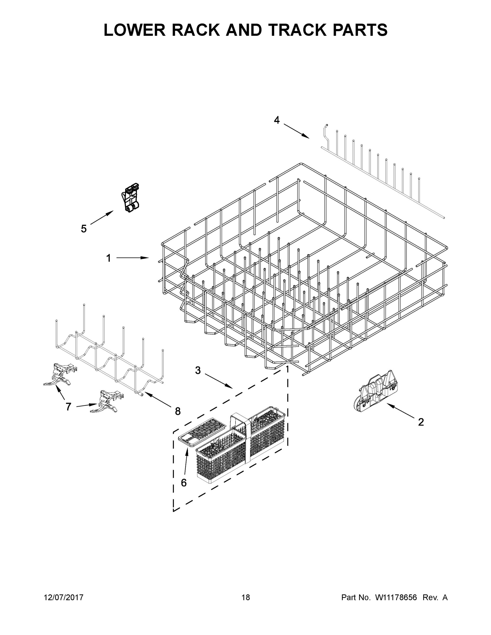 10 - LOWER RACK AND TRACK PARTS