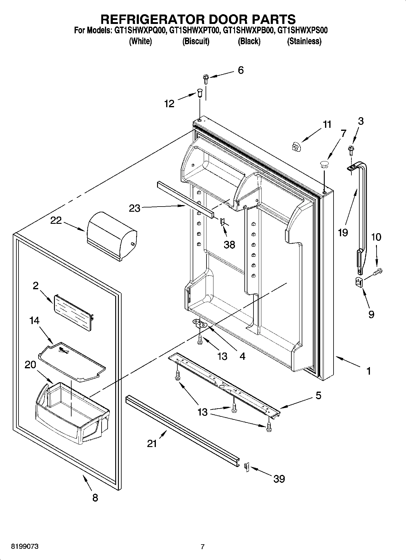 04 - REFRIGERATOR DOOR PARTS