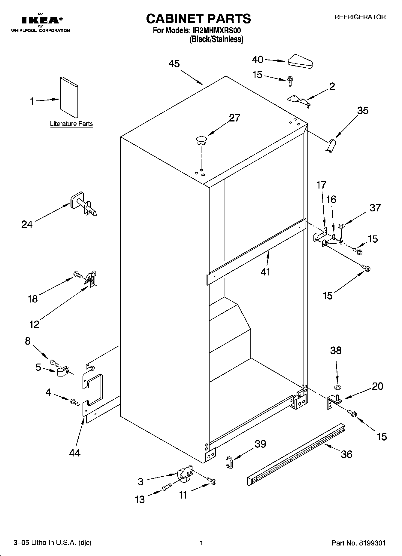 01 - CABINET PARTS