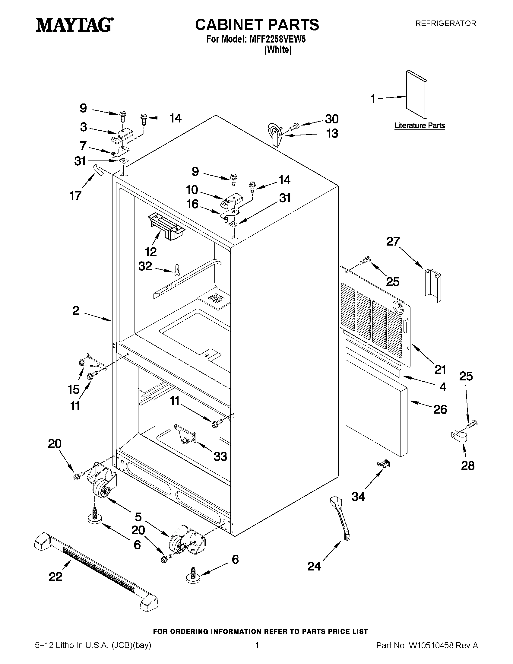 01 - CABINET PARTS