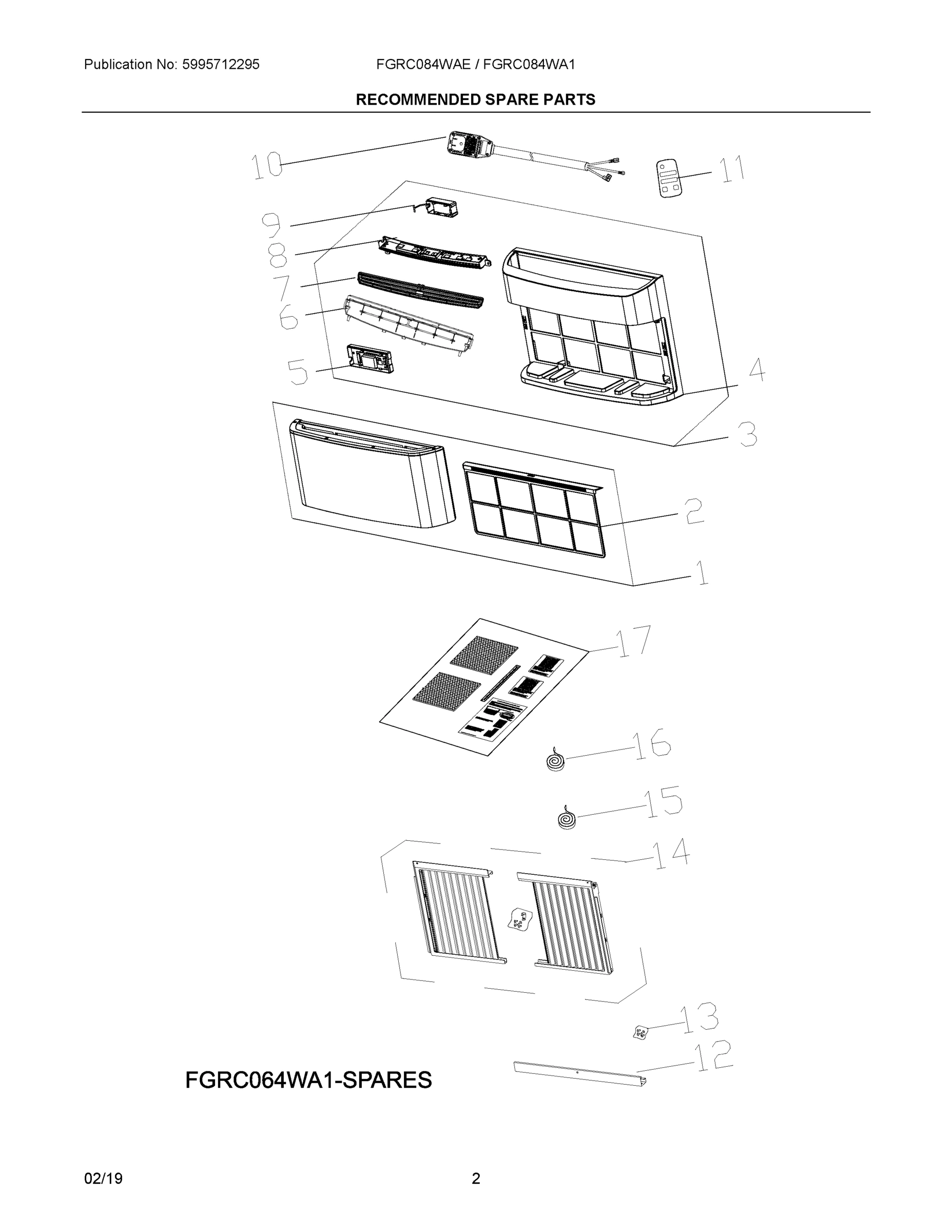 02 - RECOMMENDED SPARE PARTS
