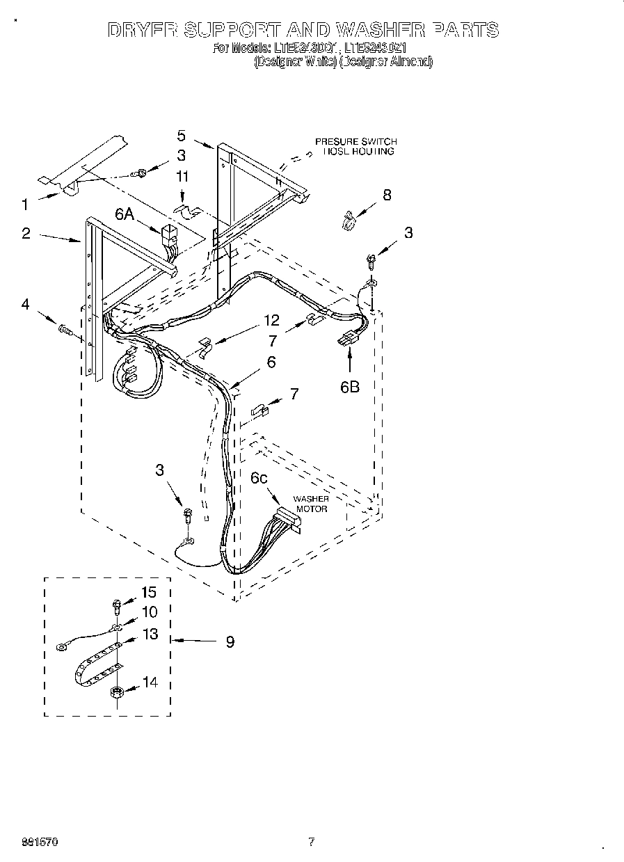 05 - DRYER SUPPORT AND WASHER