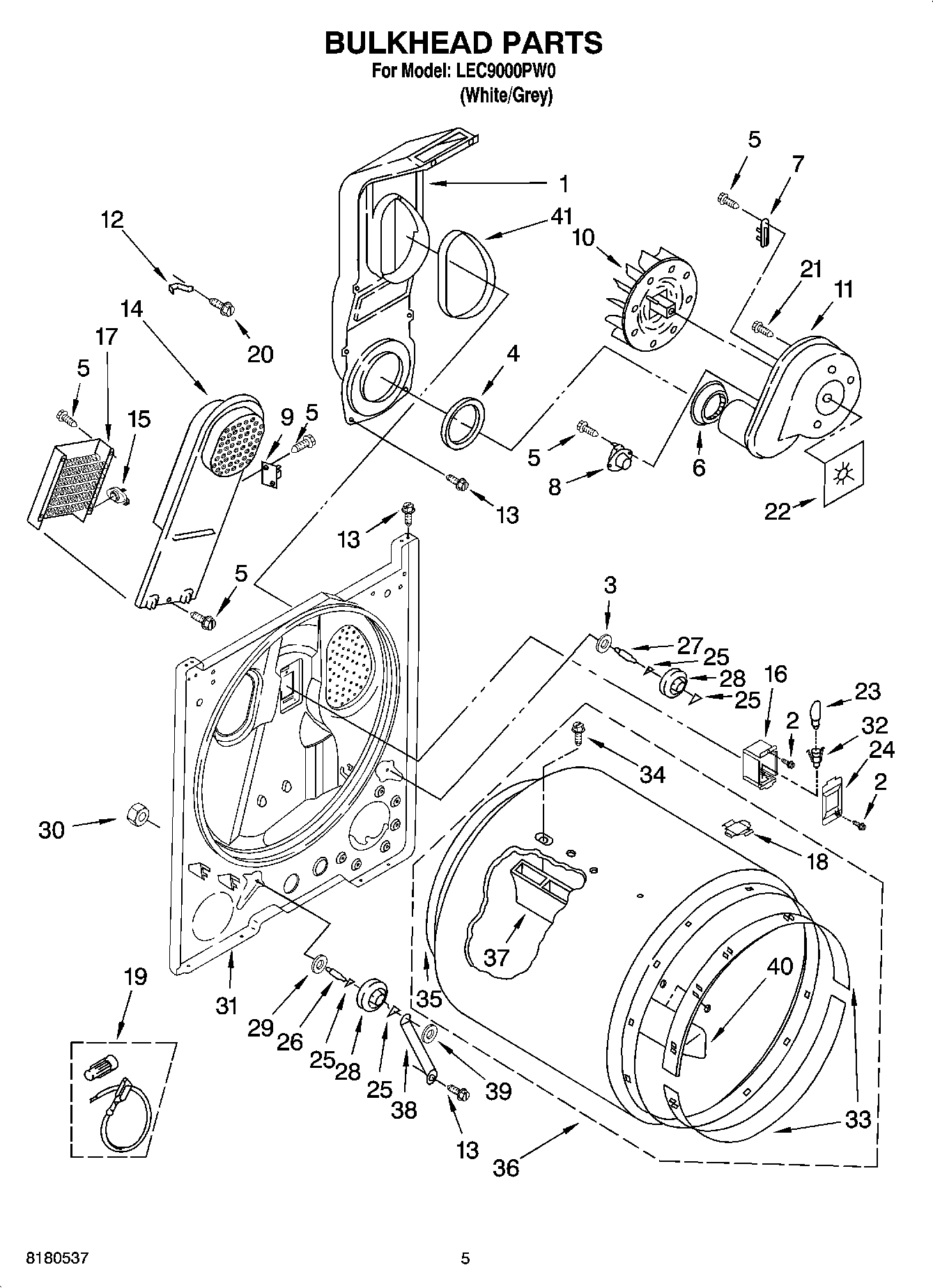 03 - BULKHEAD PARTS, OPTIONAL PARTS (NOT INCLUDED)