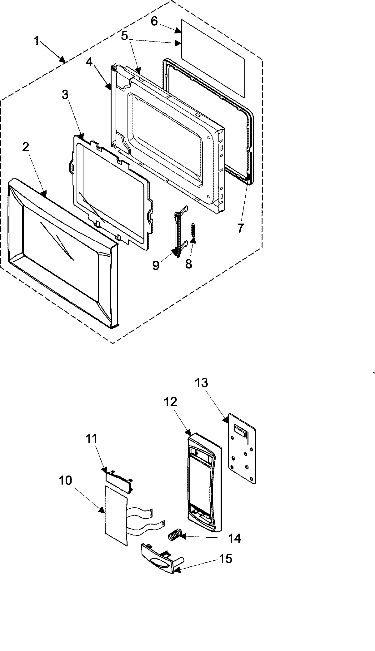 02 - CONTROL PANEL/DOOR ASSEMBLY