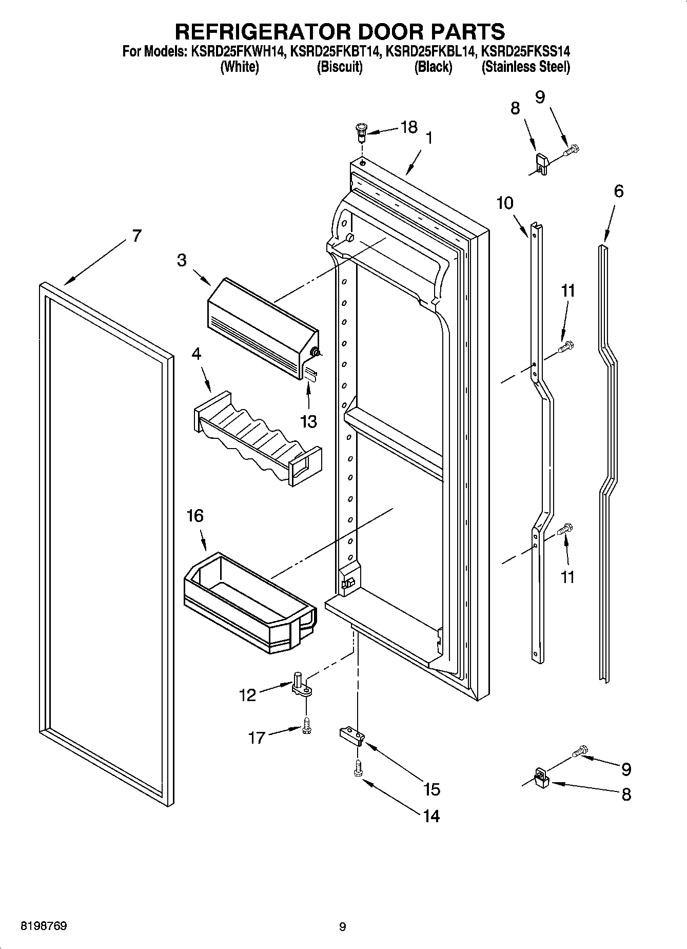 06 - REFRIGERATOR DOOR PARTS