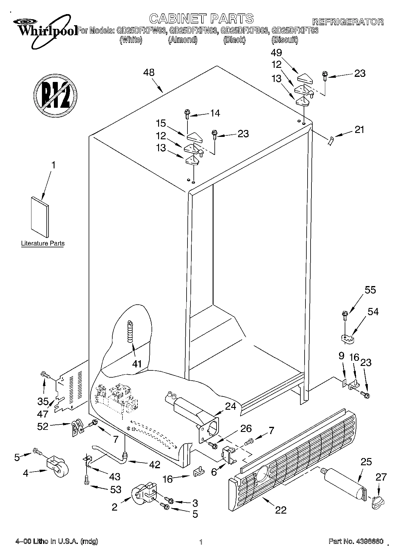 01 - CABINET, LITERATURE