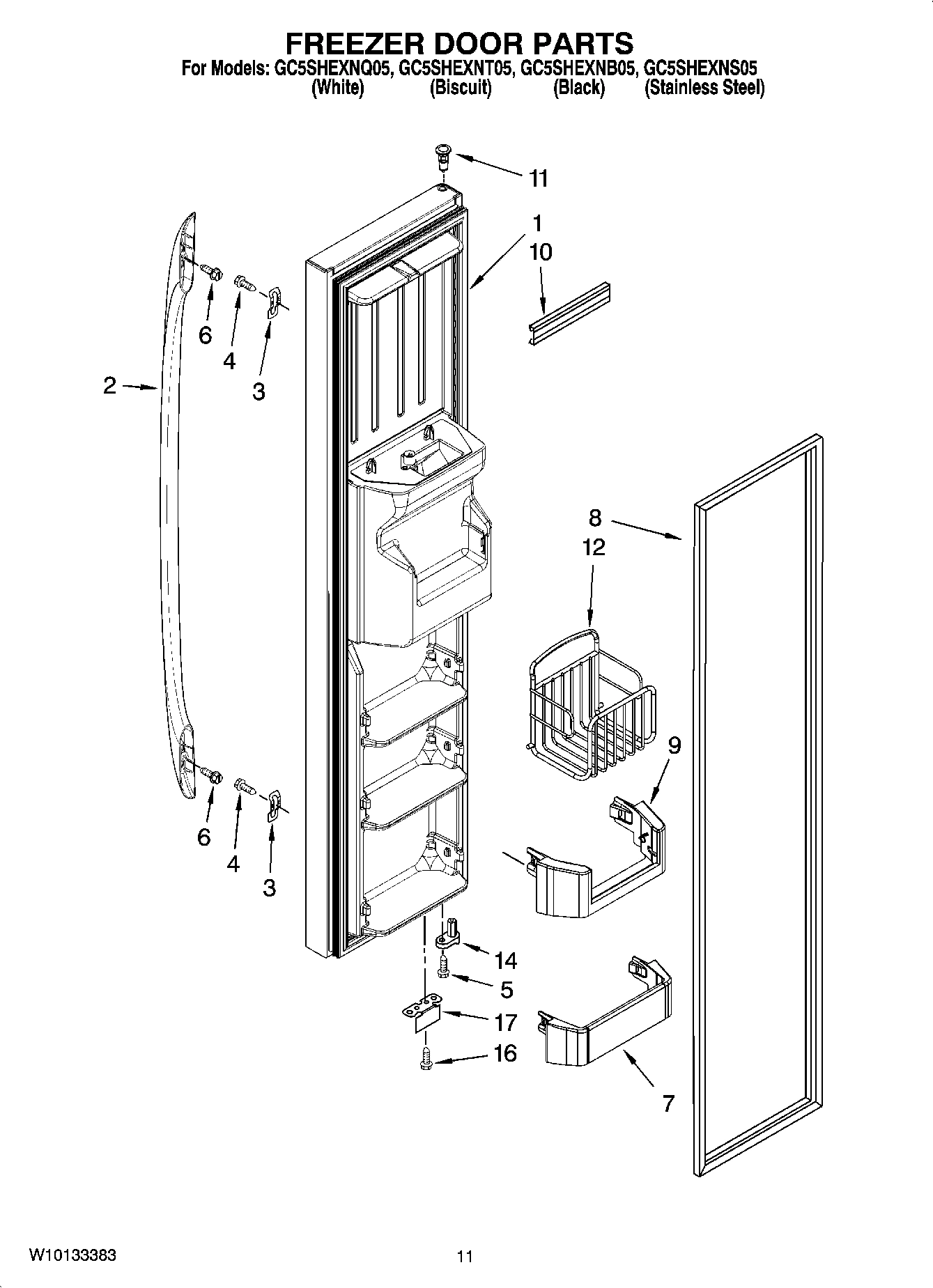 07 - FREEZER DOOR PARTS