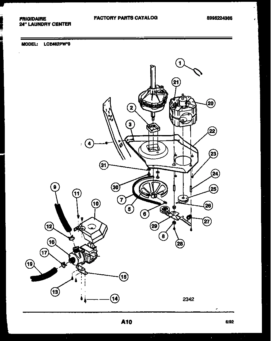 06 - WASHER DRIVE SYSTEM AND PUMP