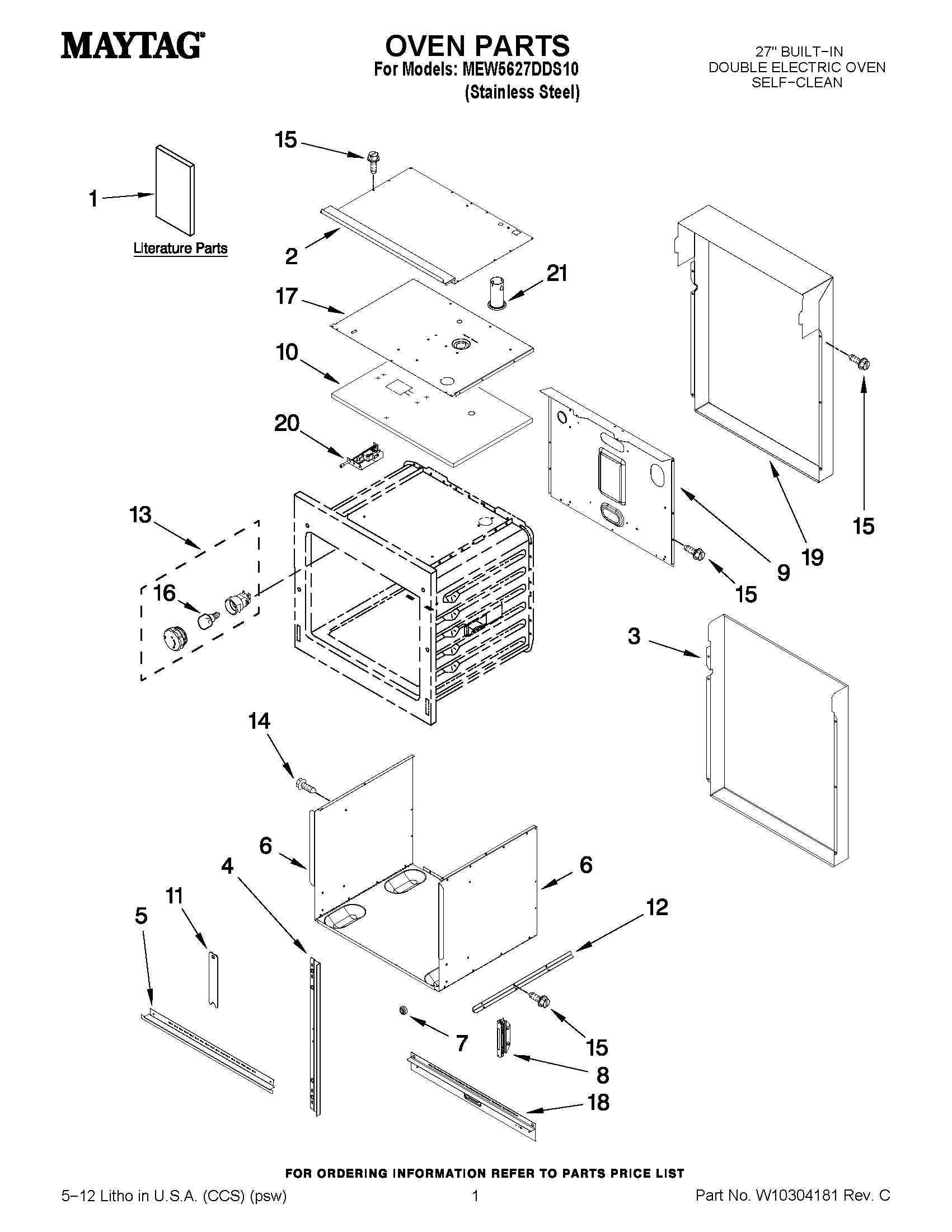 01 - OVEN PARTS