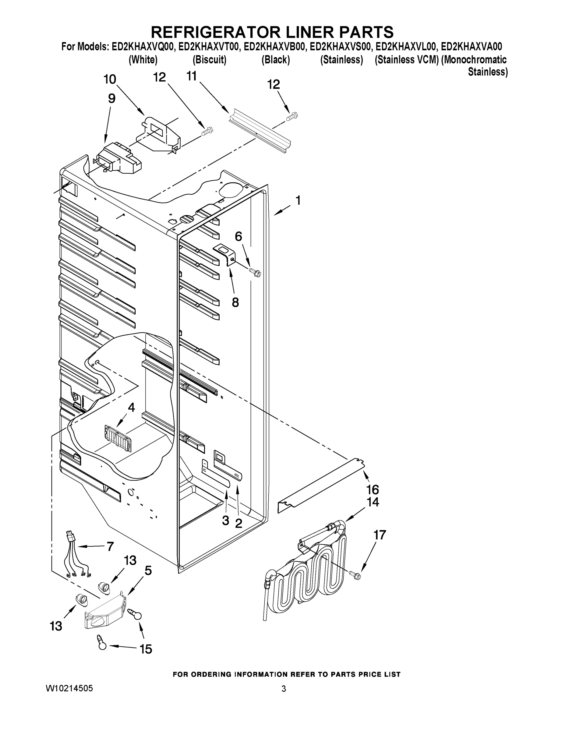02 - REFRIGERATOR LINER PARTS