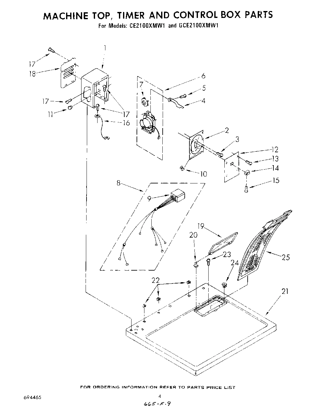 03 - MACHINE TOP, TIMER AND CONTROL BOX