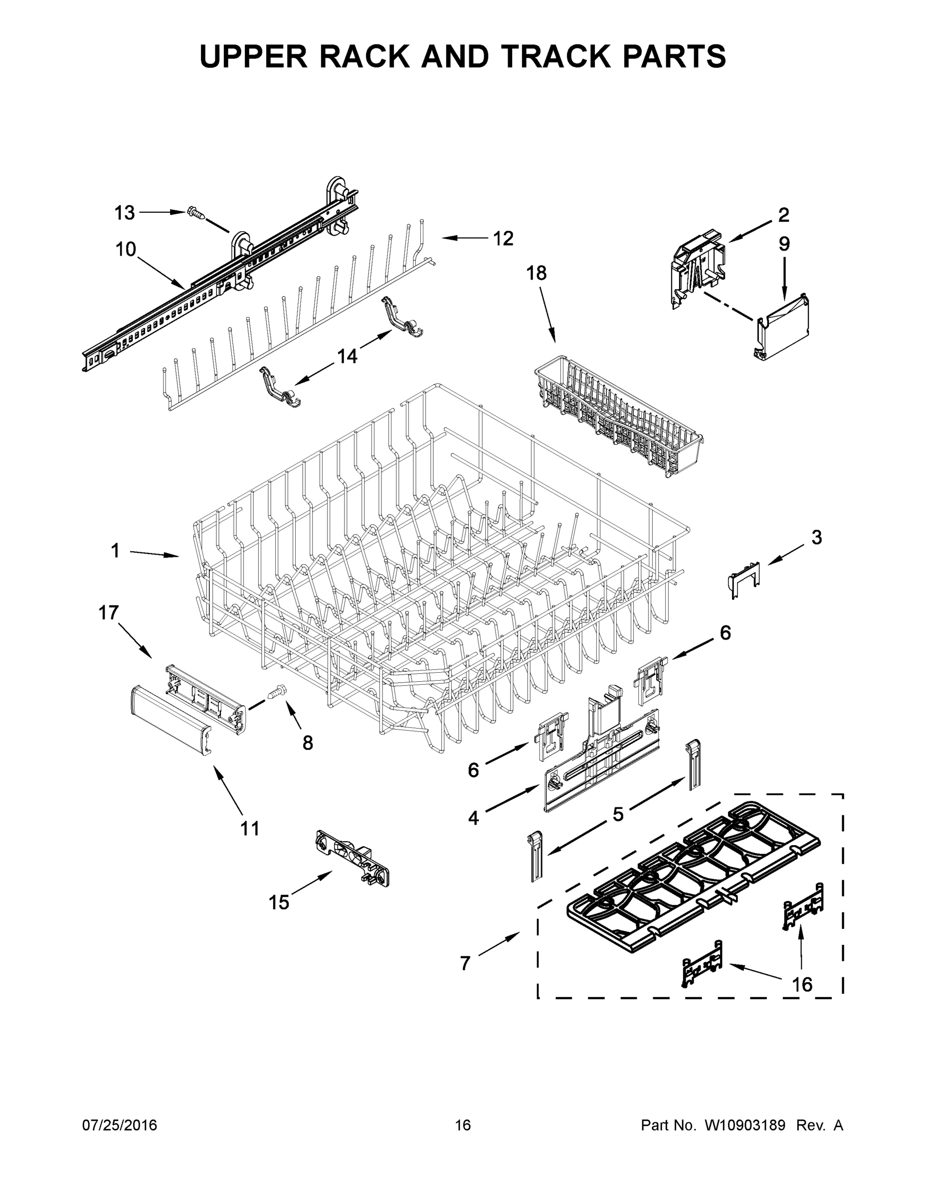 09 - UPPER RACK AND TRACK PARTS