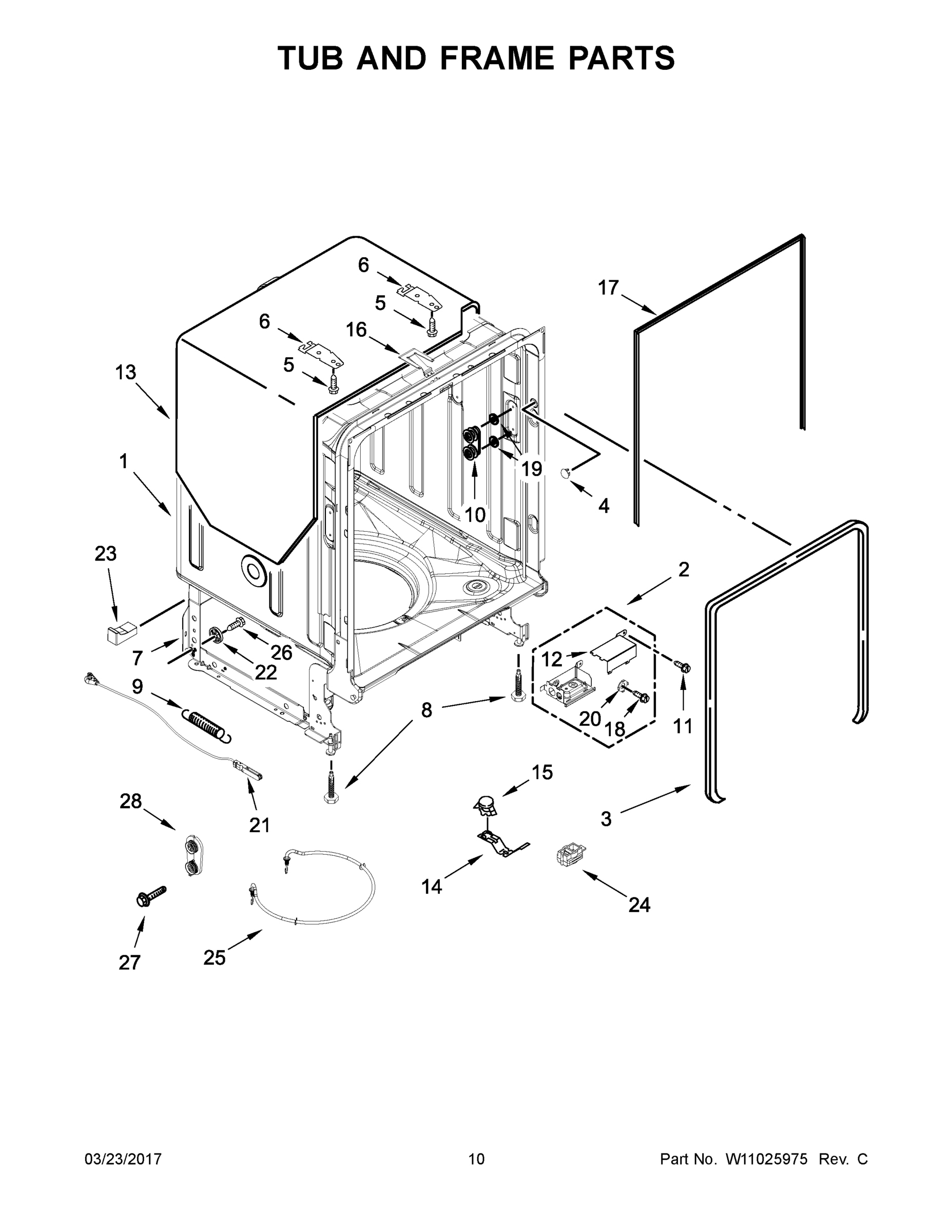 06 - TUB AND FRAME PARTS