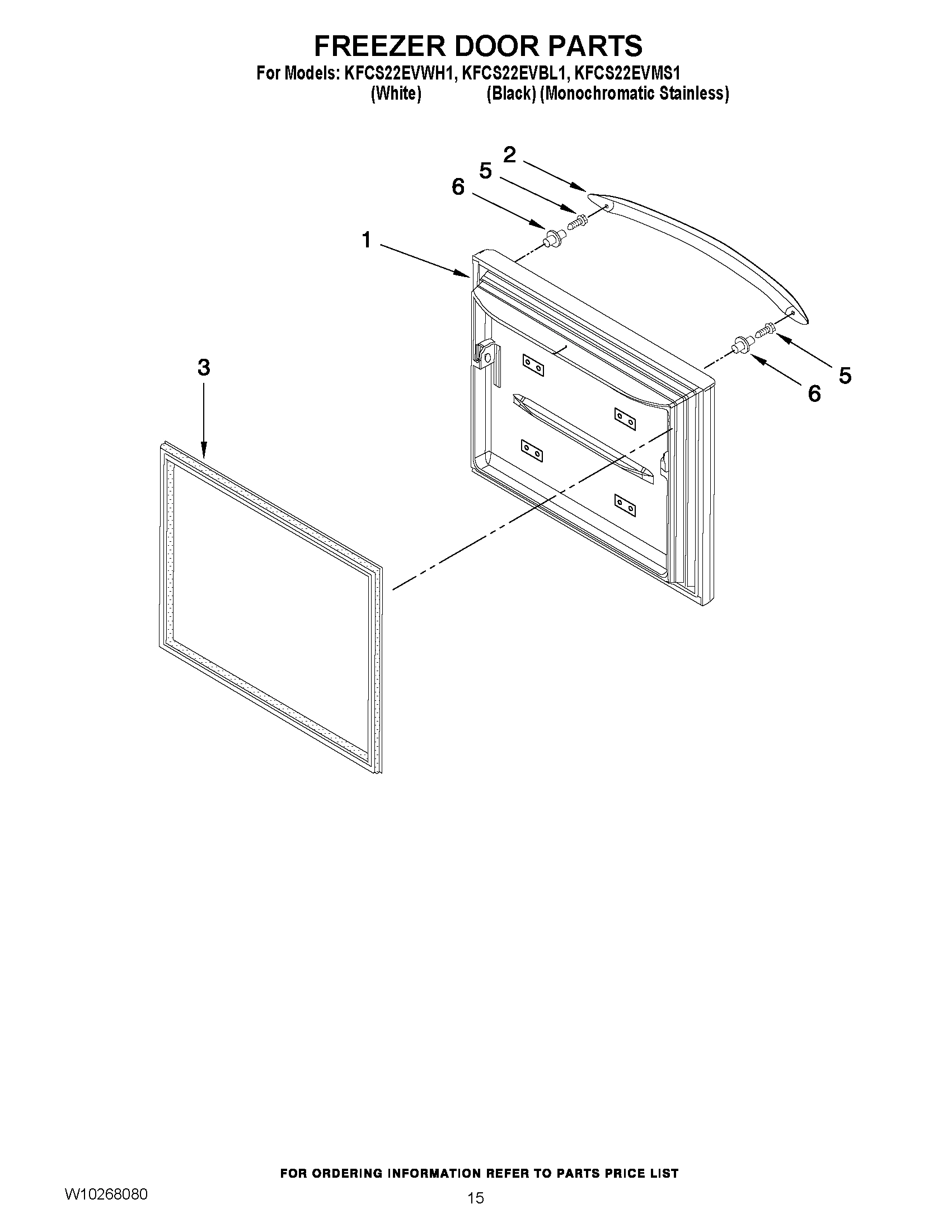 08 - FREEZER DOOR PARTS