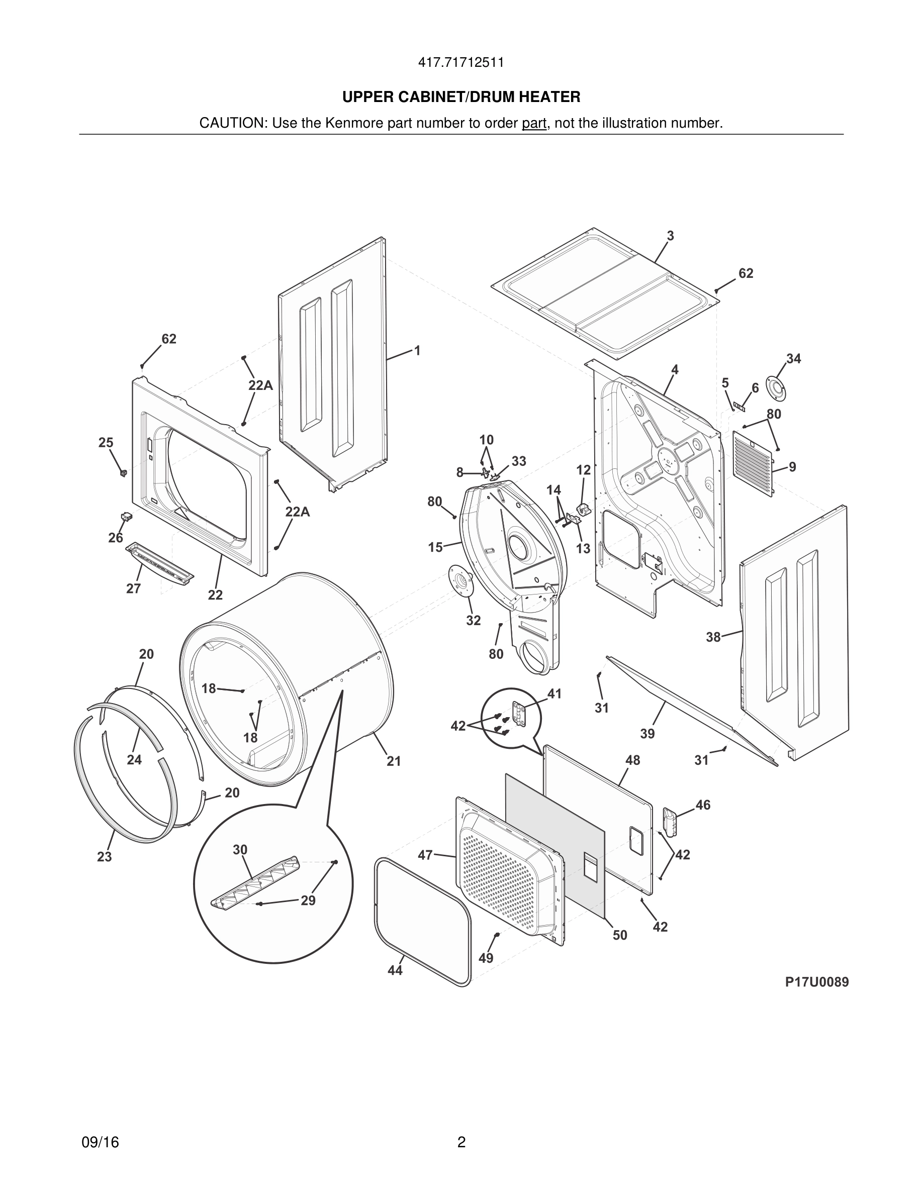 03 - UPPER CABINET/DRUM HEATER