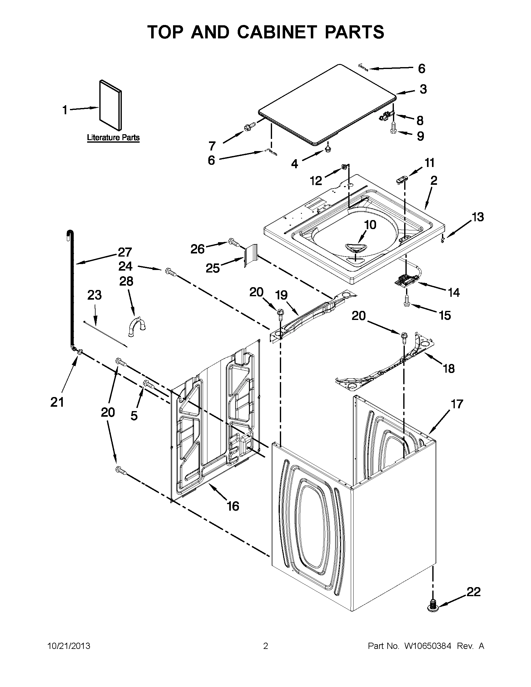 02 - TOP AND CABINET PARTS
