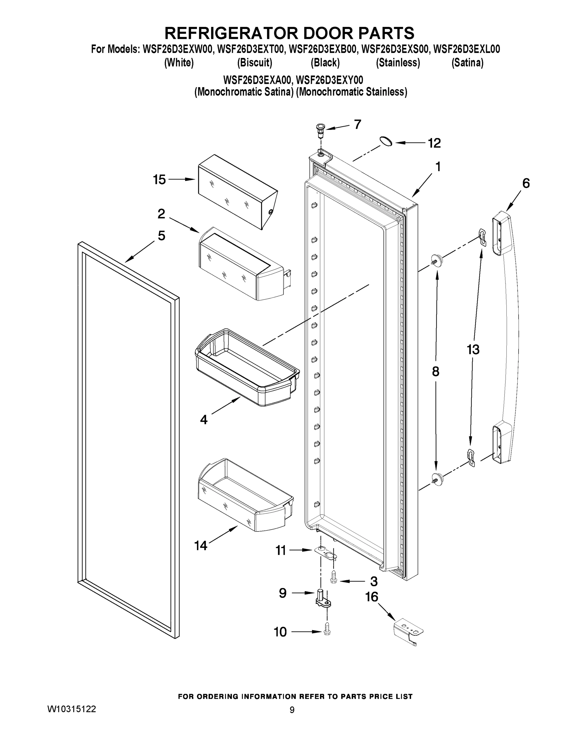 06 - REFRIGERATOR DOOR PARTS