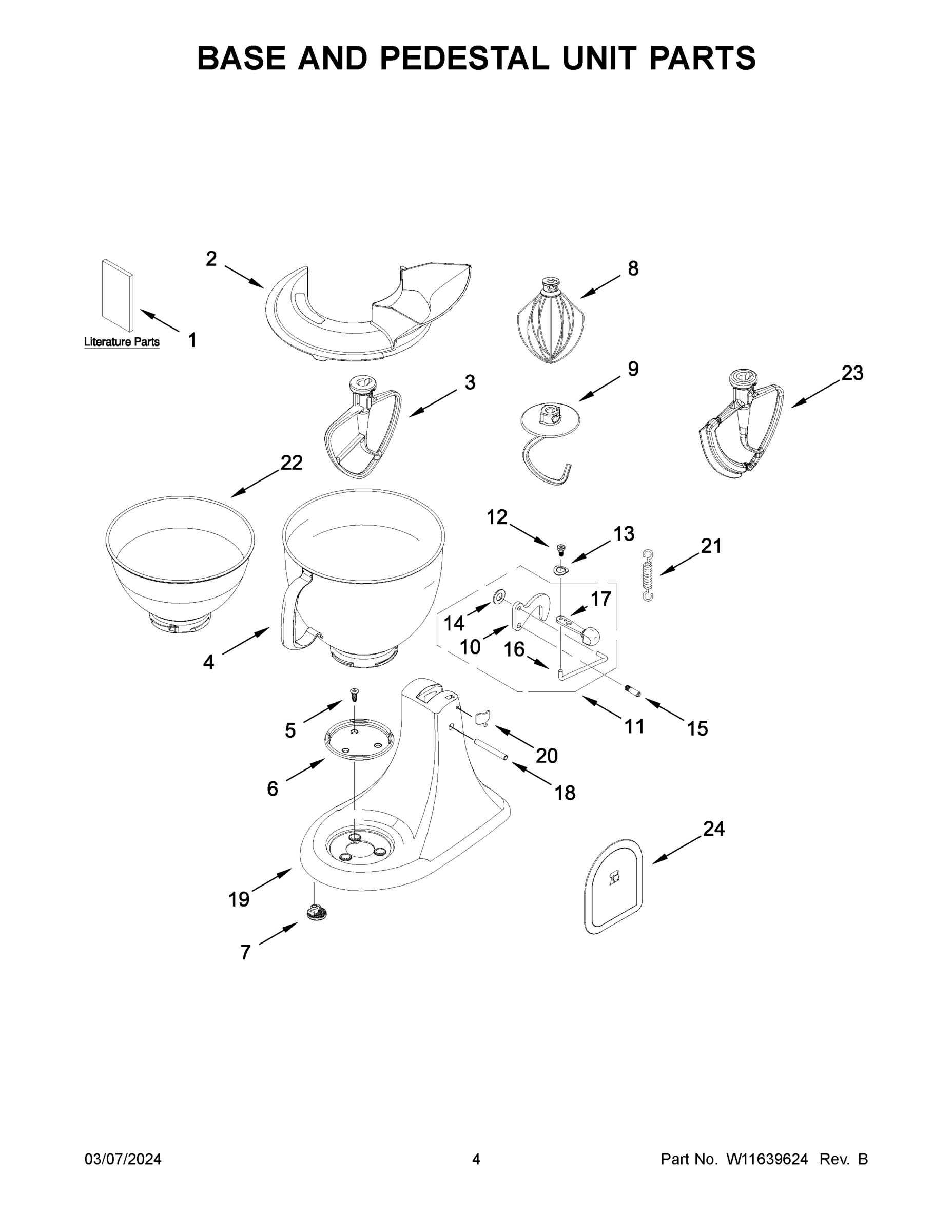 03 - BASE AND PEDESTAL UNIT PARTS