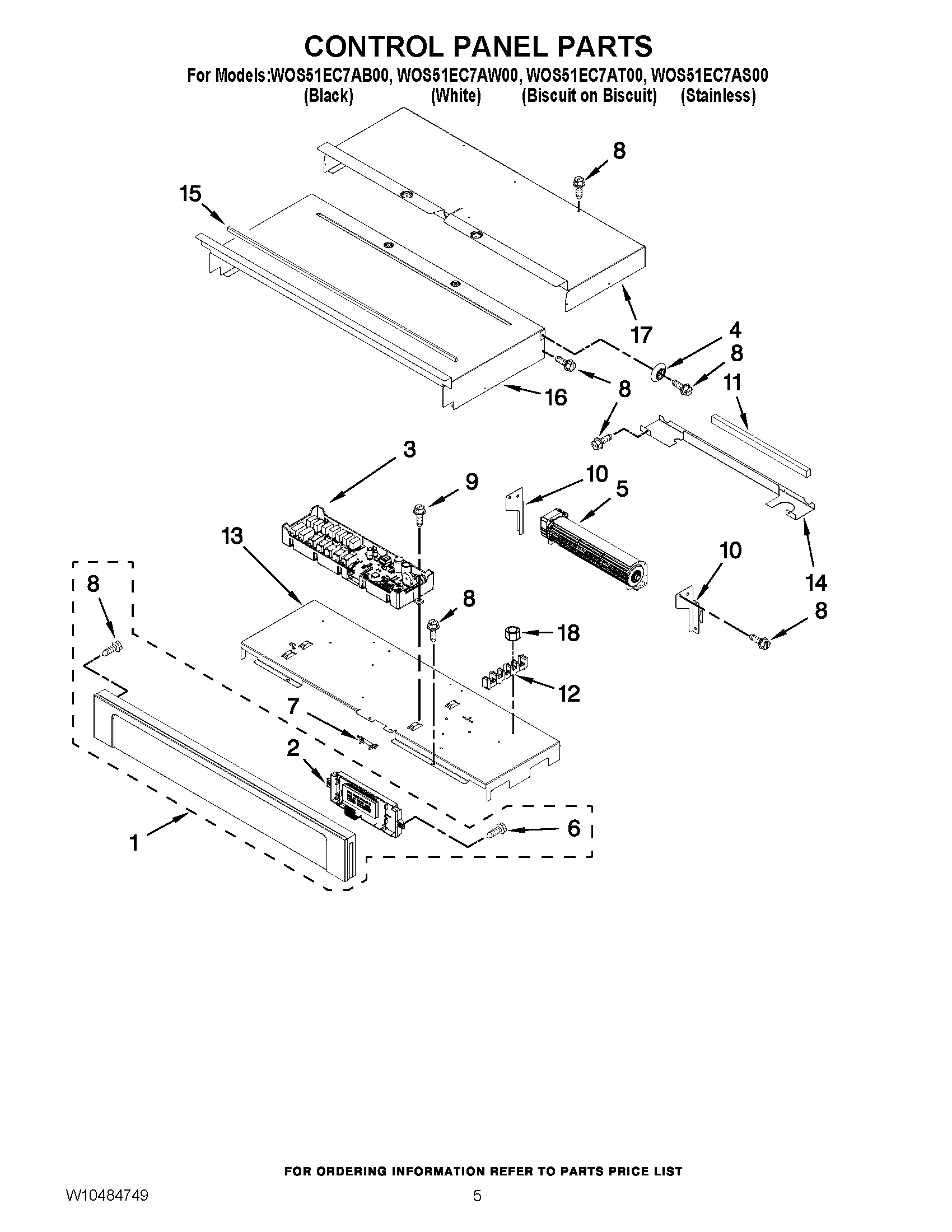 04 - CONTROL PANEL PARTS