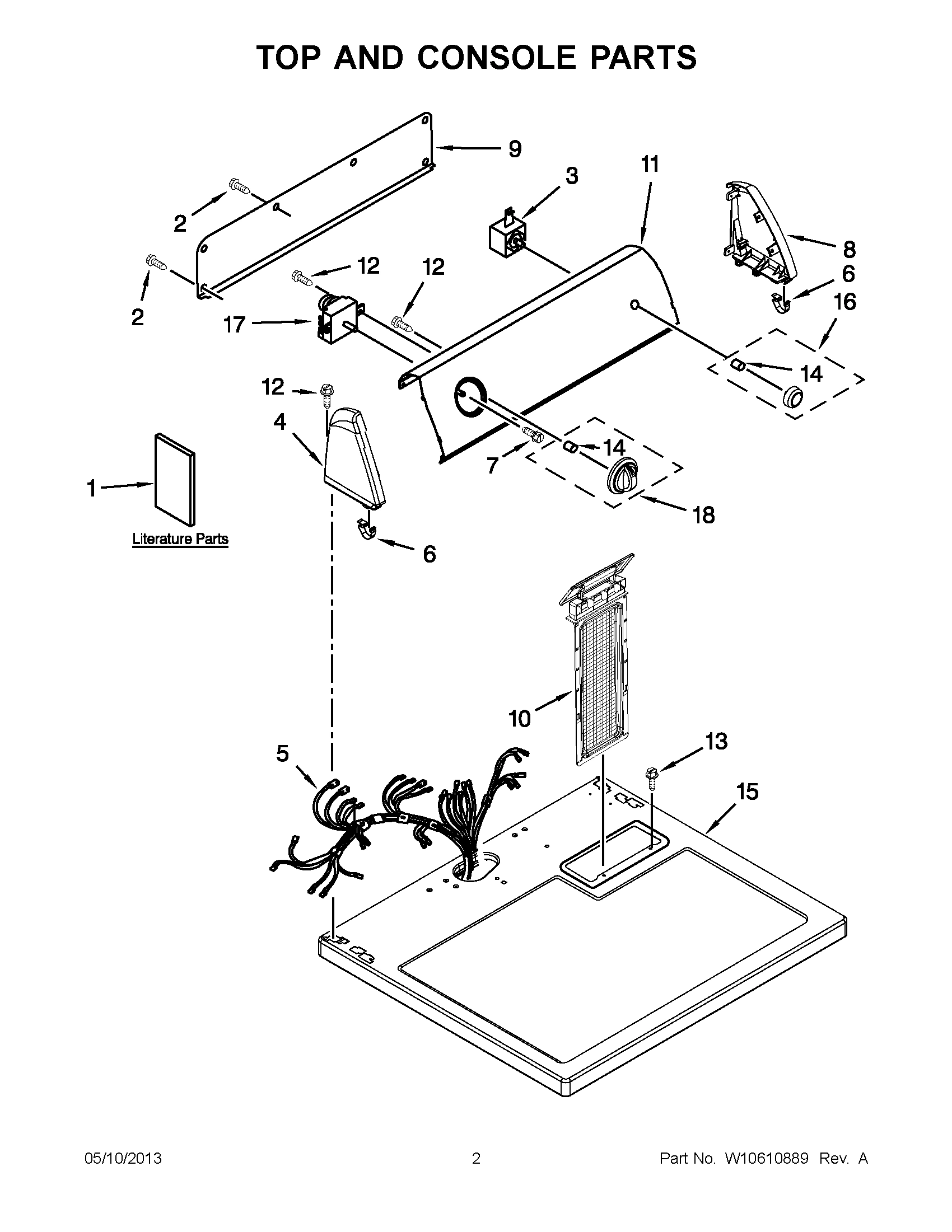 01 - TOP AND CONSOLE PARTS