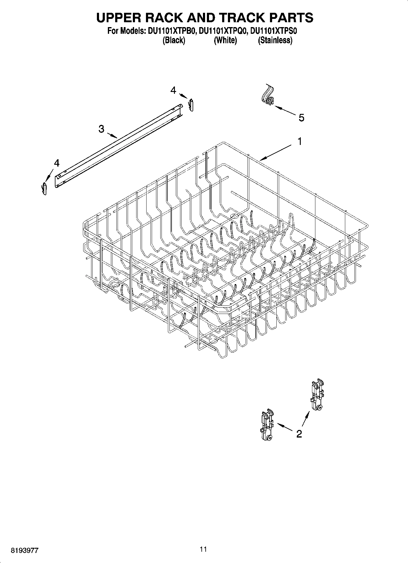 09 - UPPER RACK AND TRACK PARTS