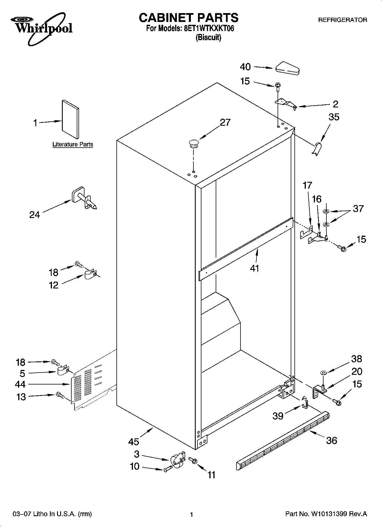 01 - CABINET PARTS