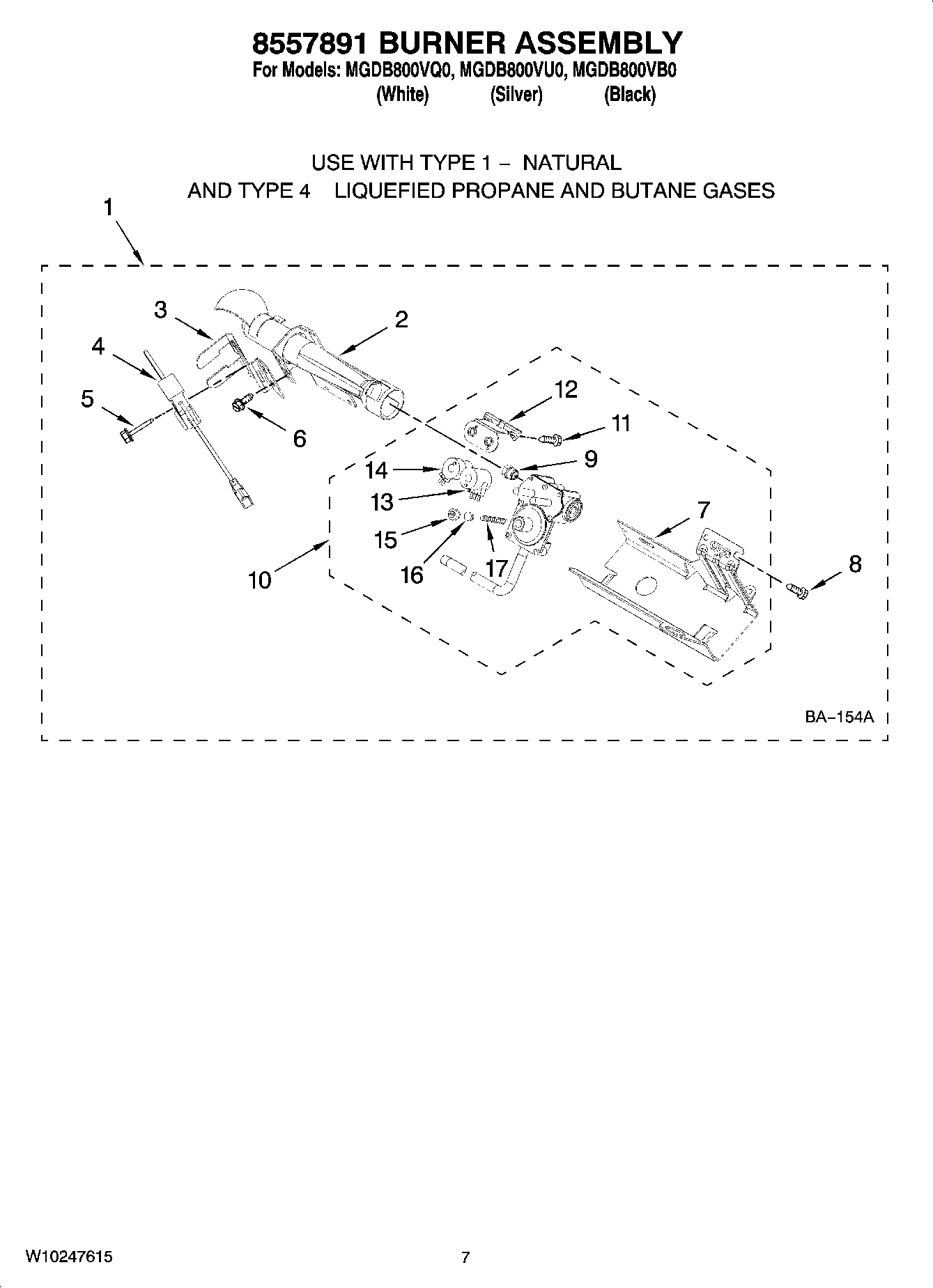 04 - 8557891 BURNER ASSEMBLY