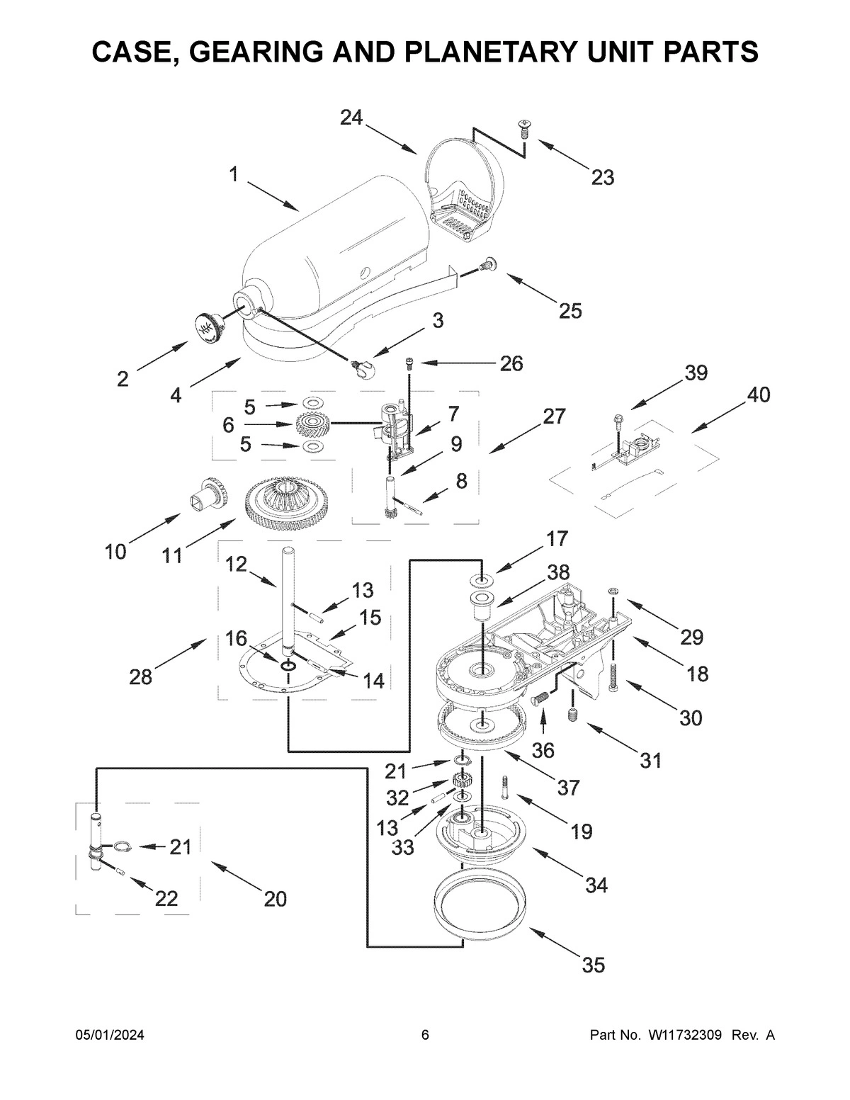 04 - CASE, GEARING AND PLANETARY UNIT PARTS