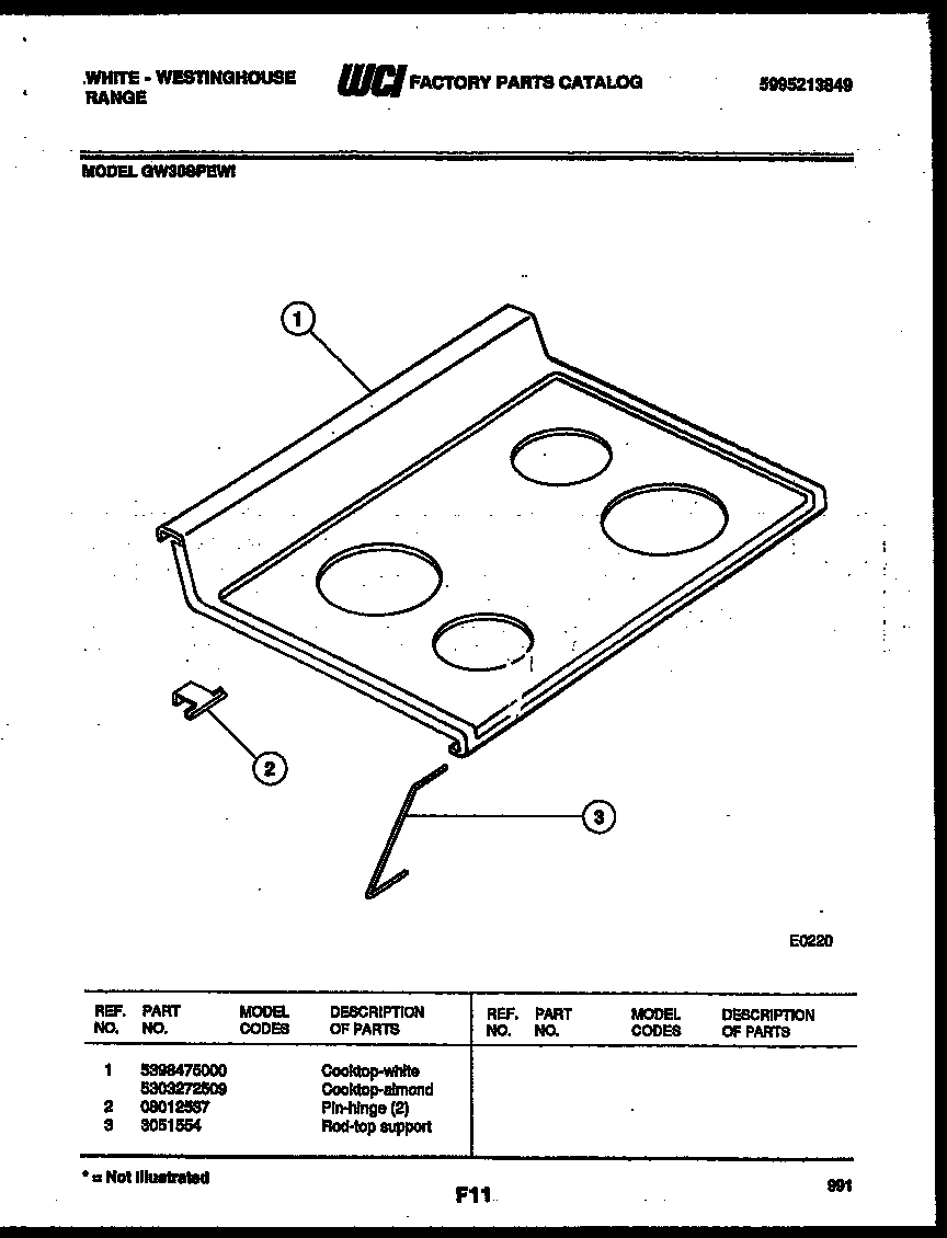 03 - COOKTOP PARTS