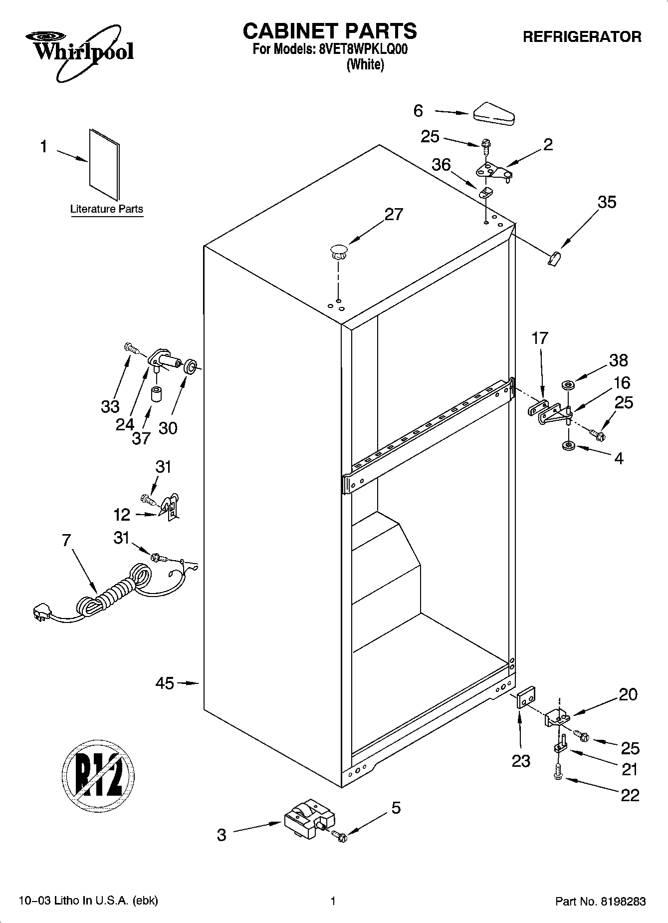 01 - CABINET PARTS